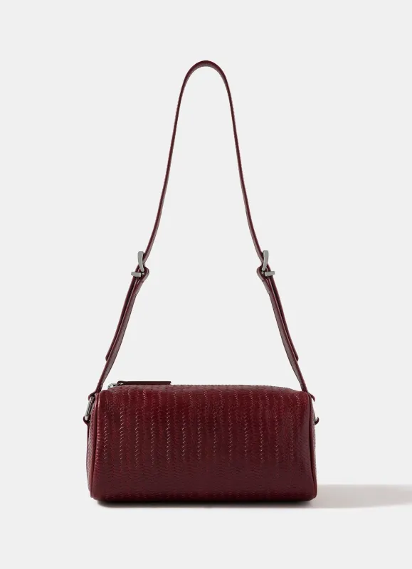 Matilda Red Leather Shoulder Bag sold by Mint Velvet