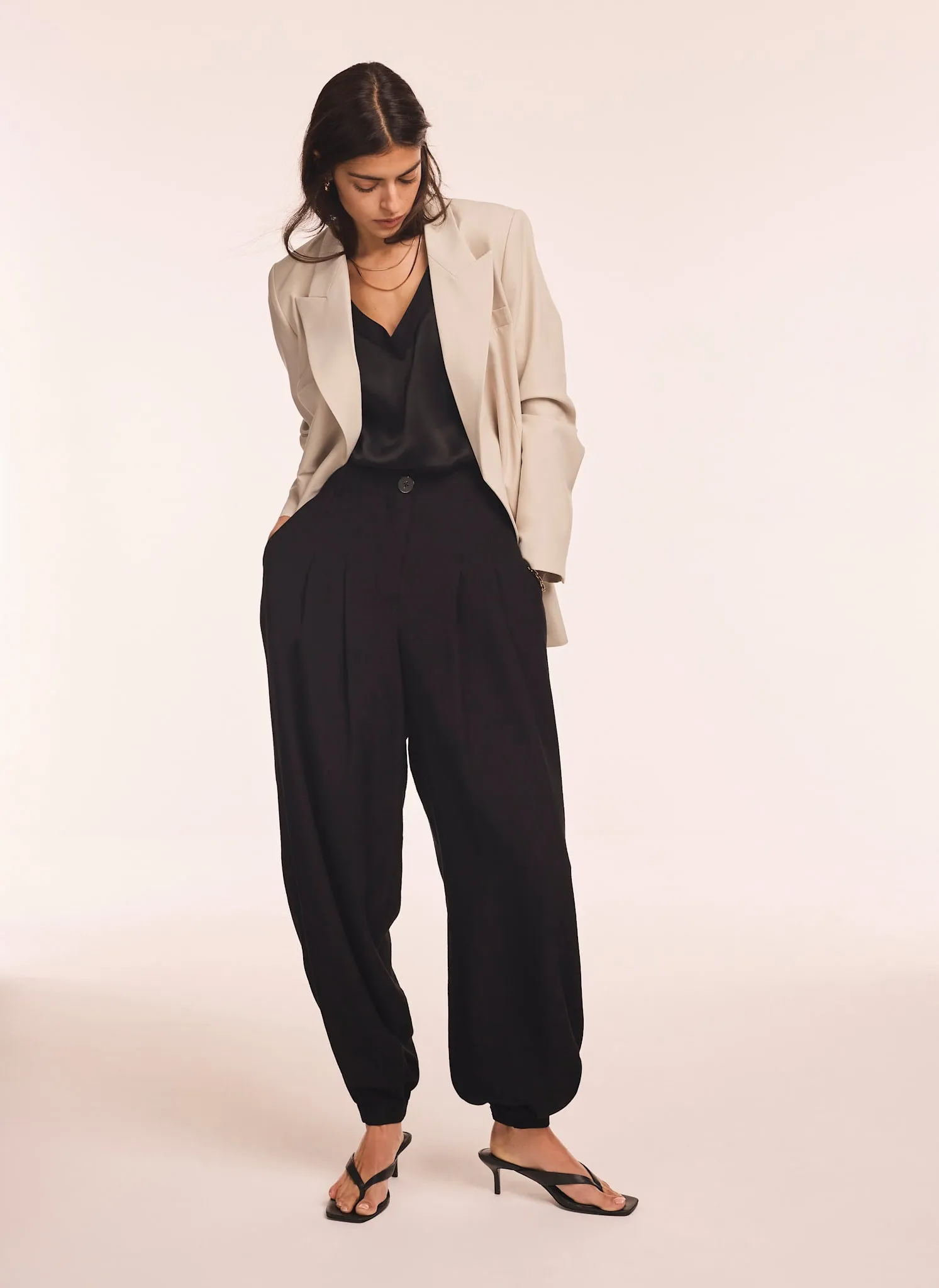 Black Soft Balloon Trousers sold by Mint Velvet product image thumbnail 5
