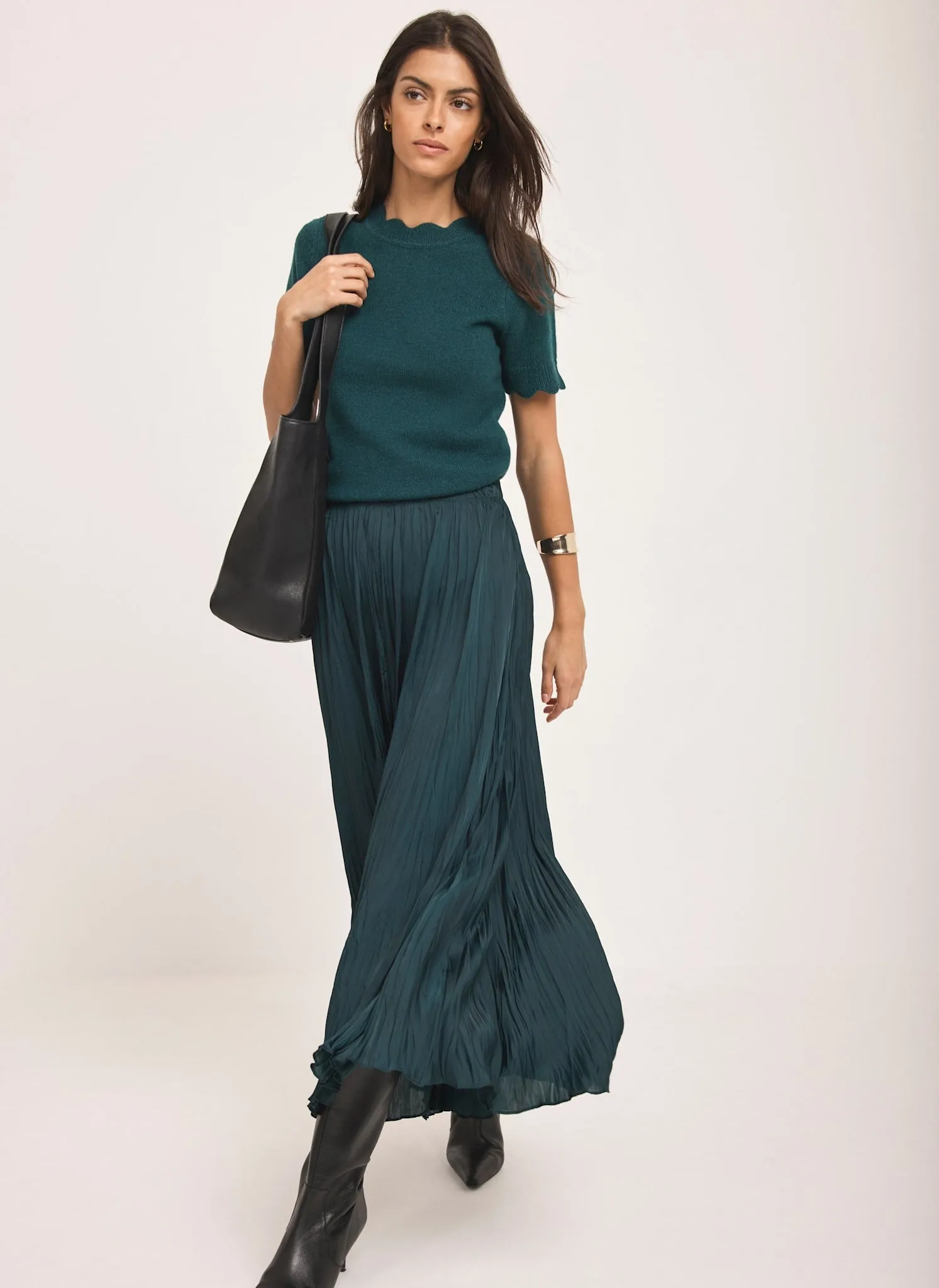 Teal Scallop Knit Top sold by Mint Velvet product image thumbnail 5