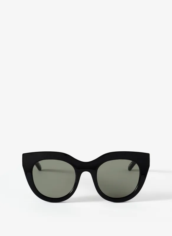 Le Specs Air Heart Black Sunglasses sold by Mint Velvet