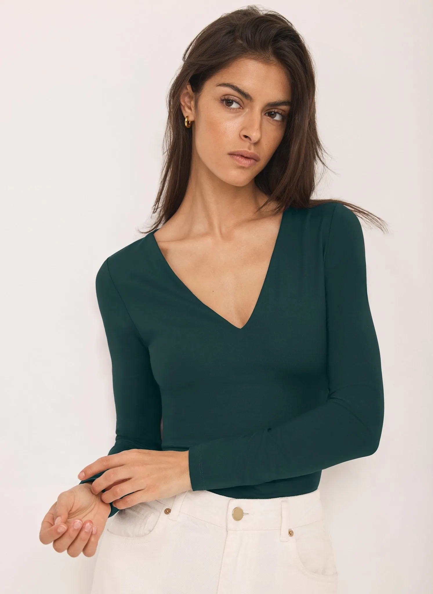 Teal V Neck Layering Top sold by Mint Velvet product image thumbnail 5