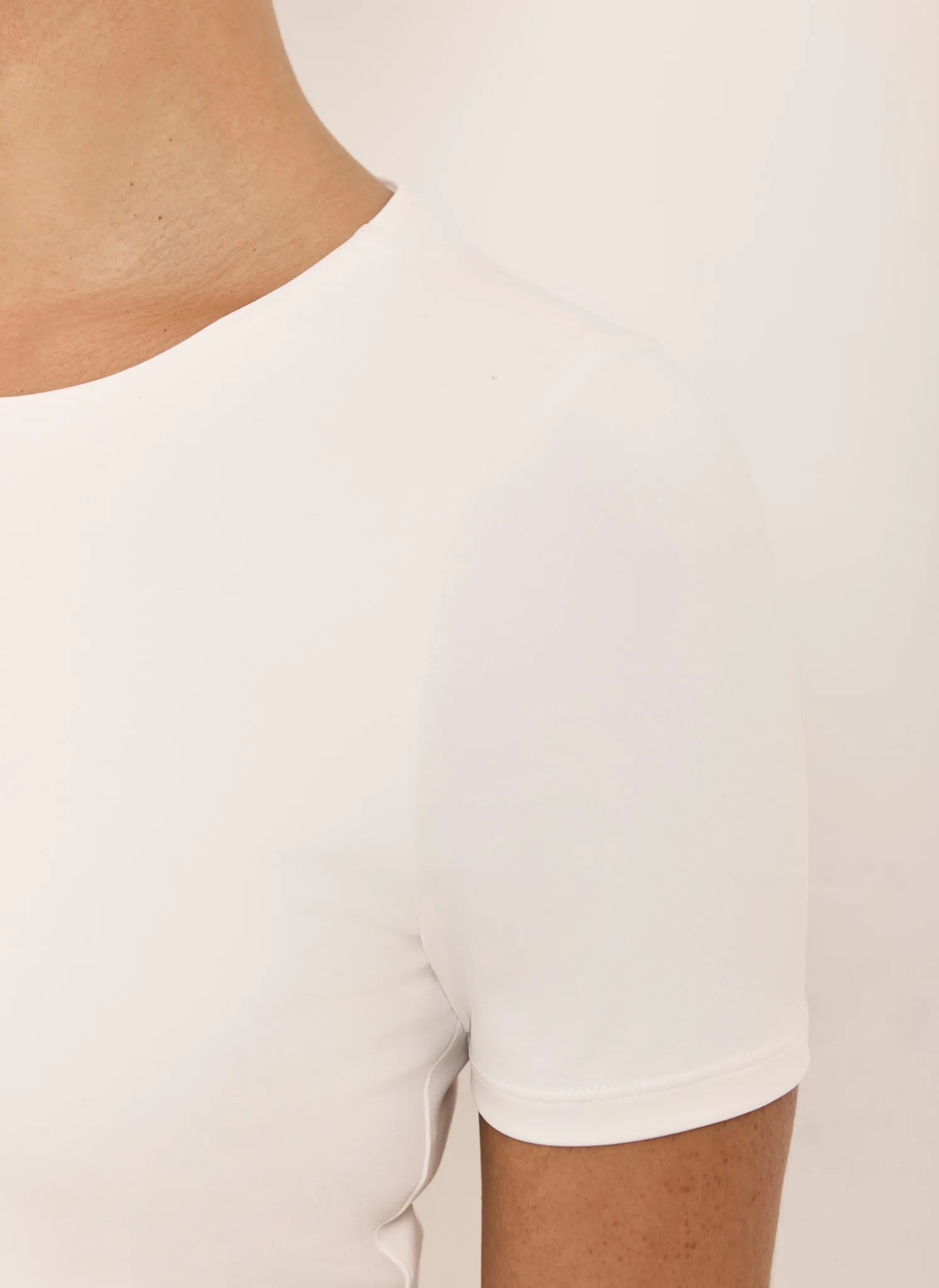 White Layering Short Sleeve Top sold by Mint Velvet product image thumbnail 5