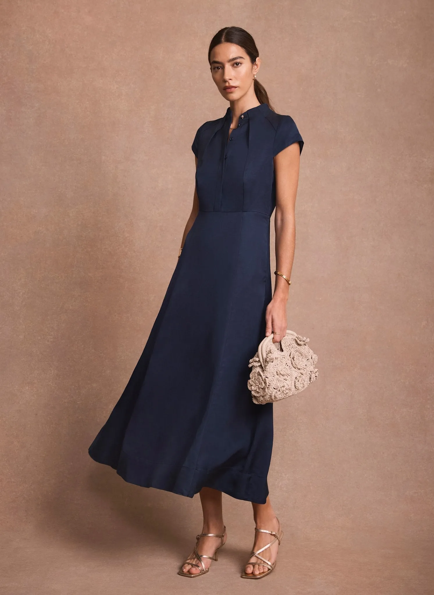 Navy Maxi Shirt Dress sold by Mint Velvet