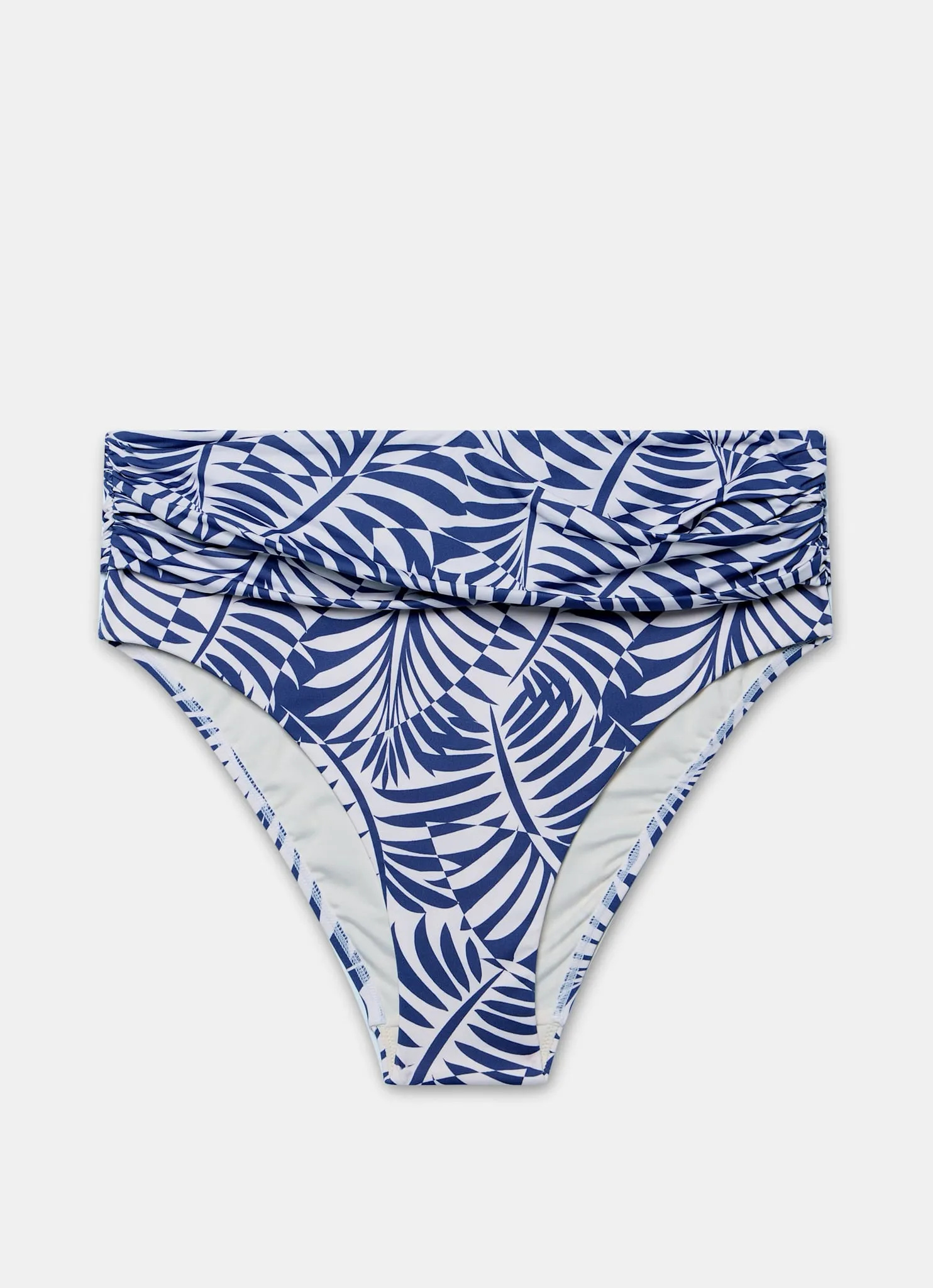 Blue Palm Print High Waisted Bikini Bottoms sold by Mint Velvet product image thumbnail 5