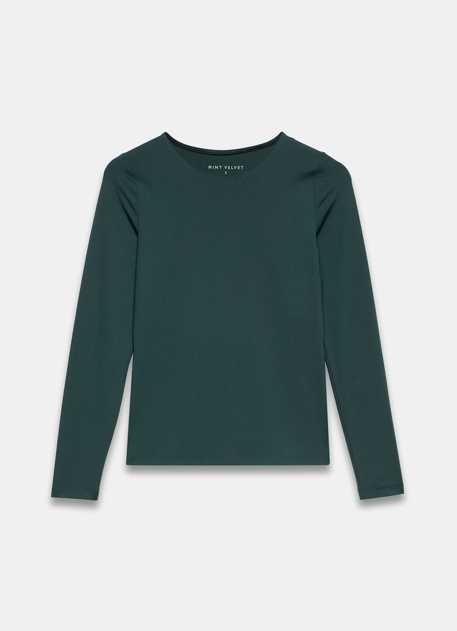 Teal Layering Crew Neck Top sold by Mint Velvet product image thumbnail 4