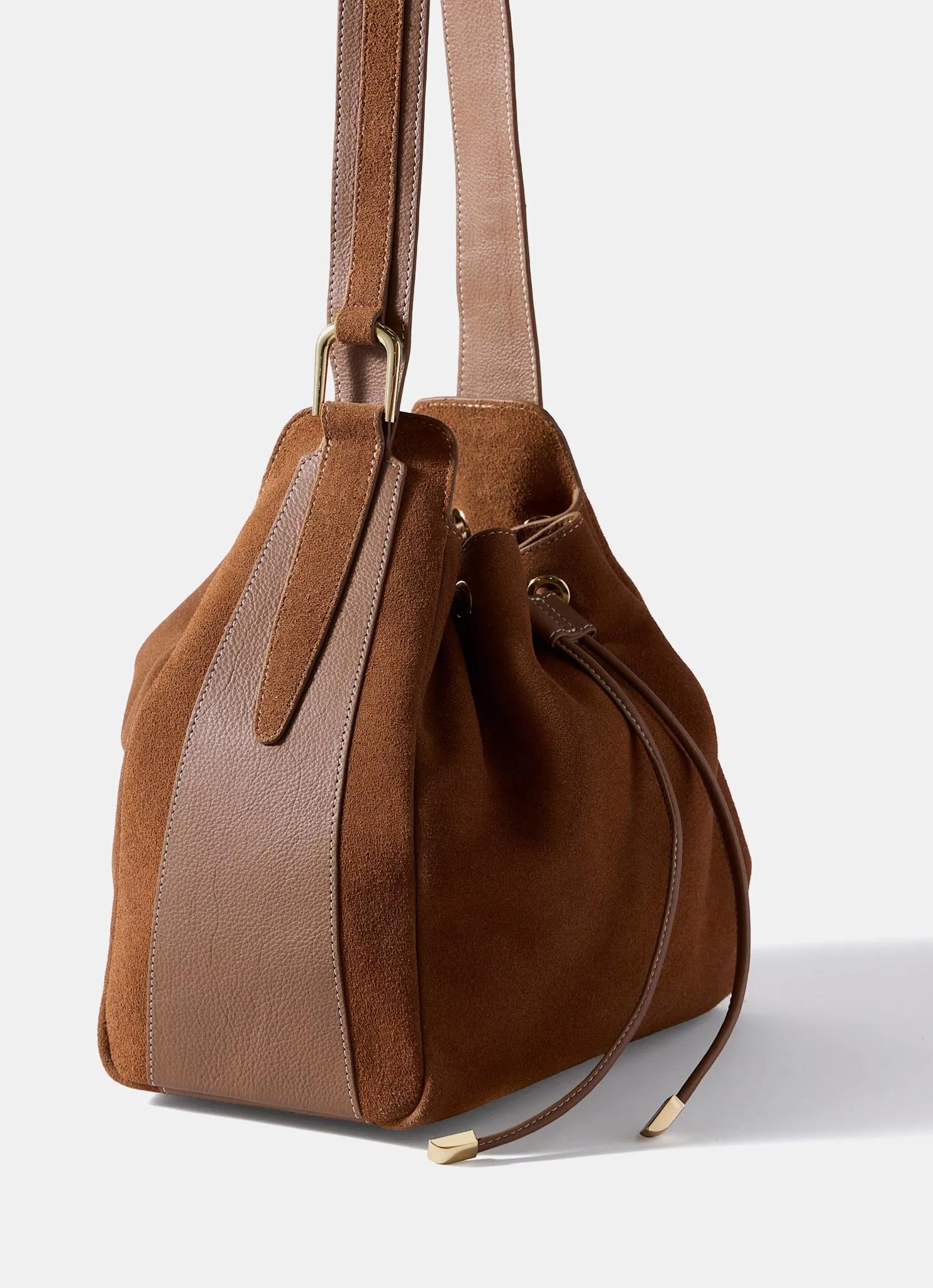 Mabel Tan Suede Bucket Bag sold by Mint Velvet product image thumbnail 4