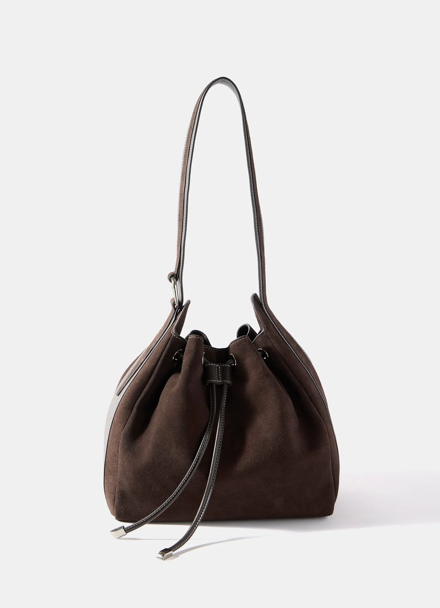 Mabel Brown Suede Bucket Bag sold by Mint Velvet product image thumbnail 3