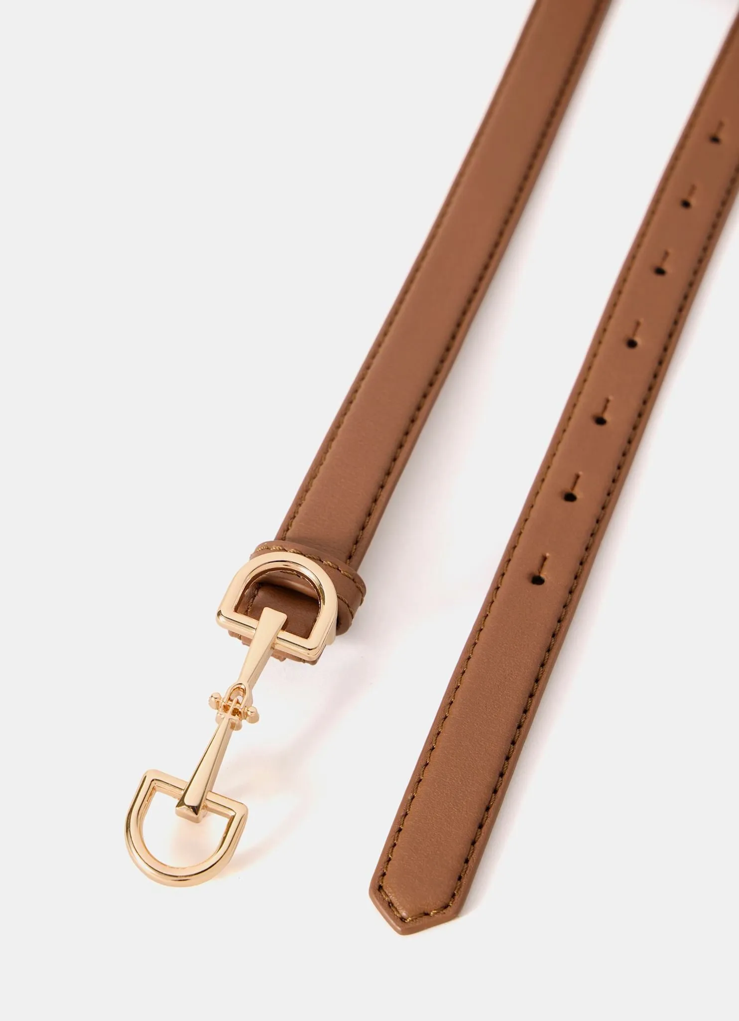 Tan Leather Snaffle Detail Belt sold by Mint Velvet product image thumbnail 2