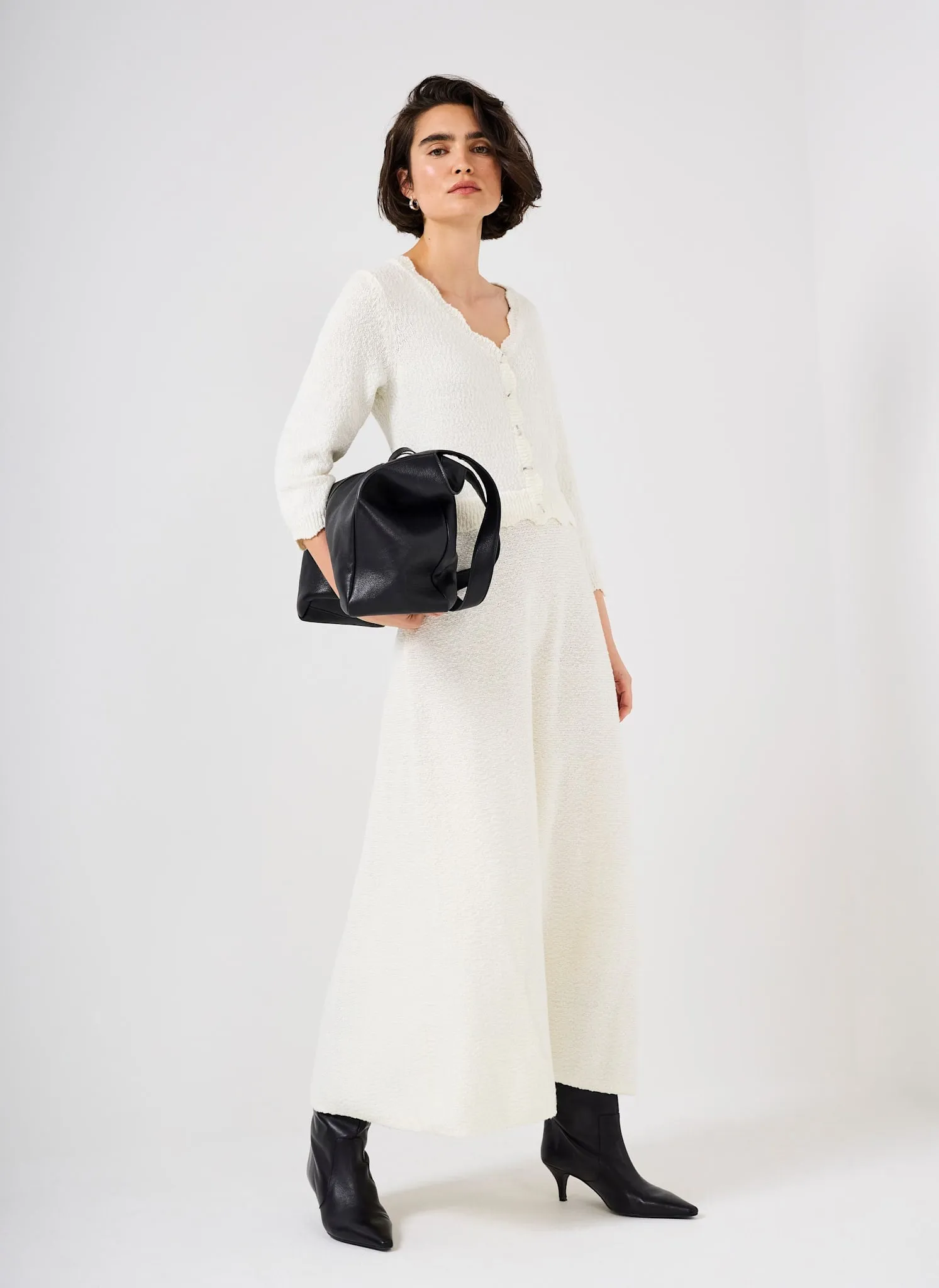 Cream Boucle Knit Midi Dress sold by Mint Velvet