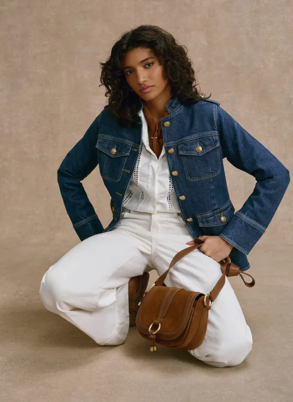 Indigo Denim Military Jacket sold by Mint Velvet