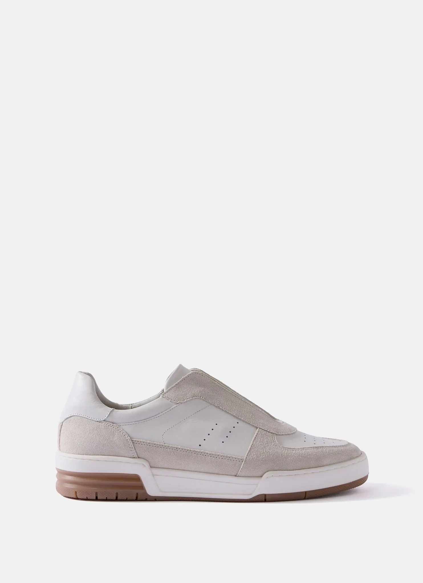 Rylie White Suede Slip On Trainers sold by Mint Velvet product image thumbnail 2