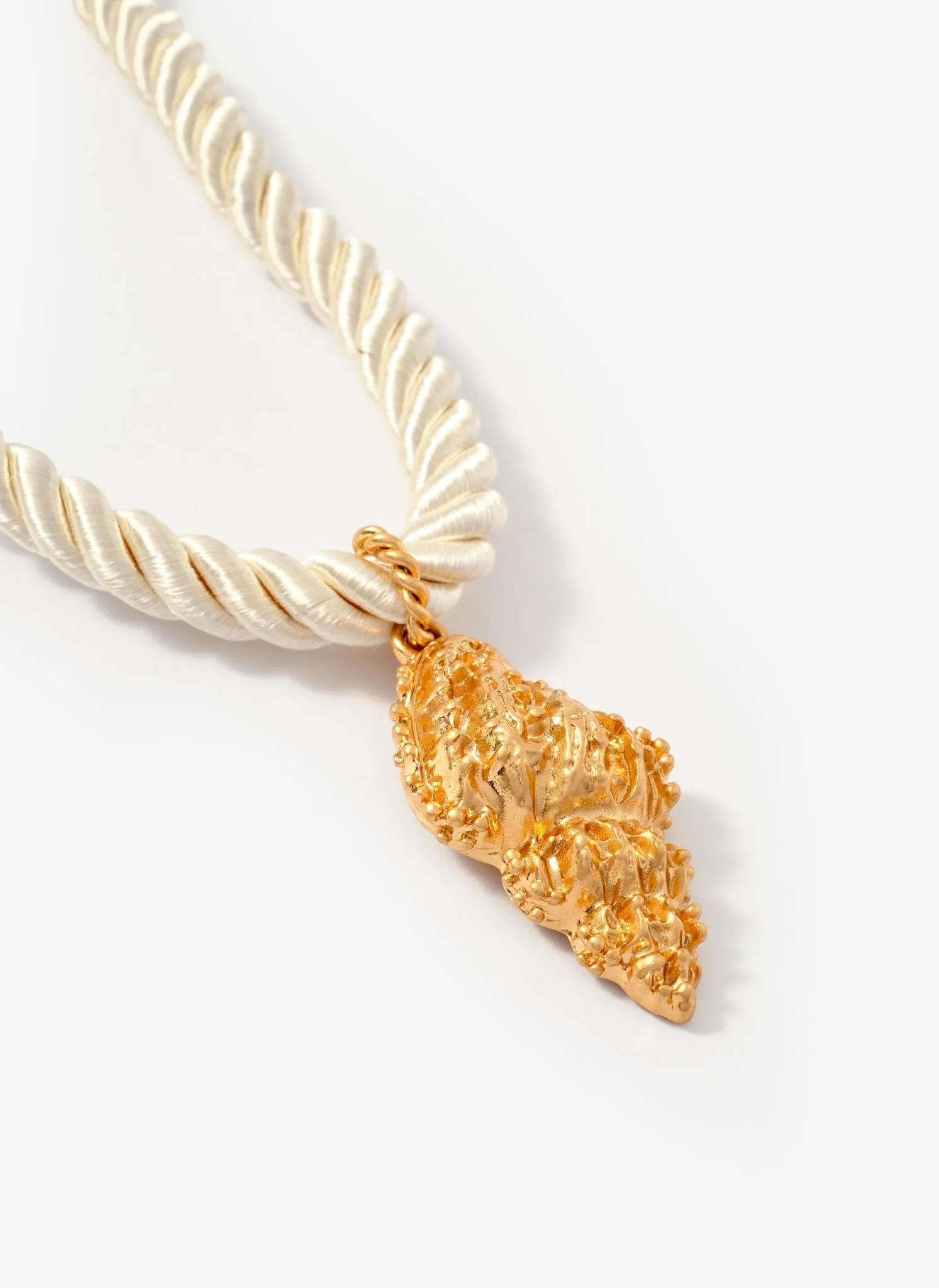 Gold Tone Statement Shell Rope Necklace sold by Mint Velvet product image thumbnail 4