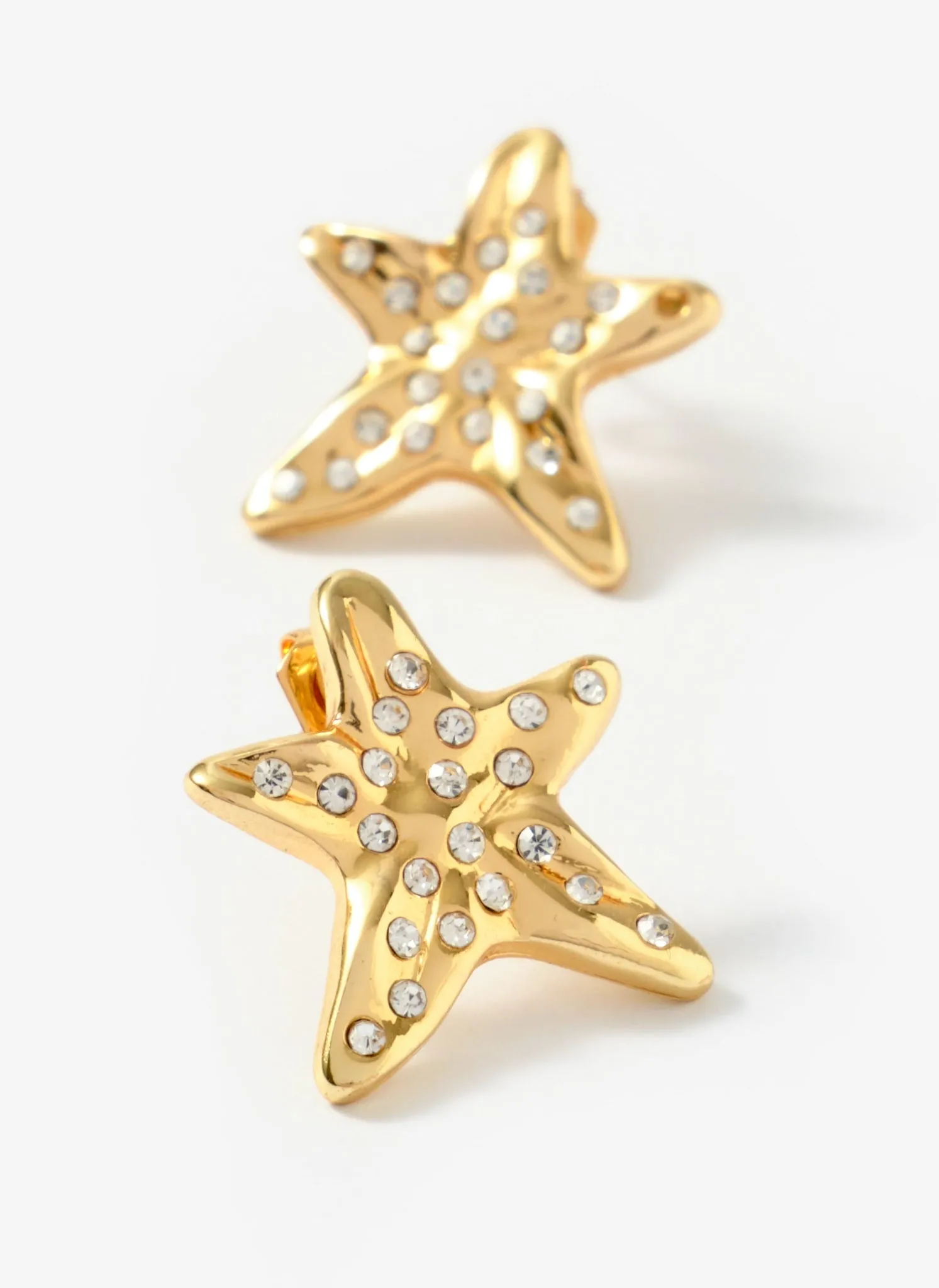 Gold Tone Mini Starfish Stud Earrings sold by Mint Velvet product image thumbnail 3