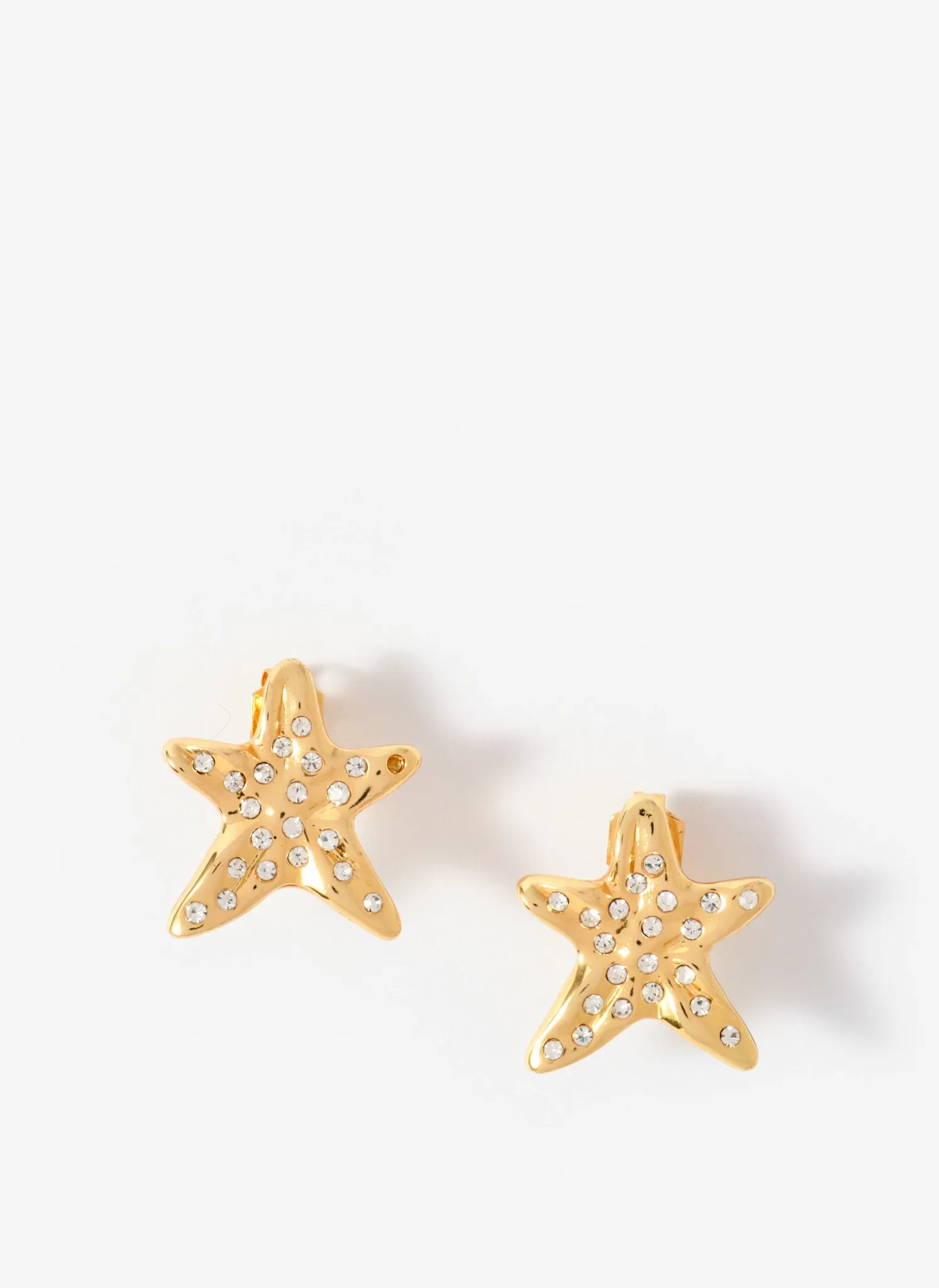 Gold Tone Mini Starfish Stud Earrings sold by Mint Velvet