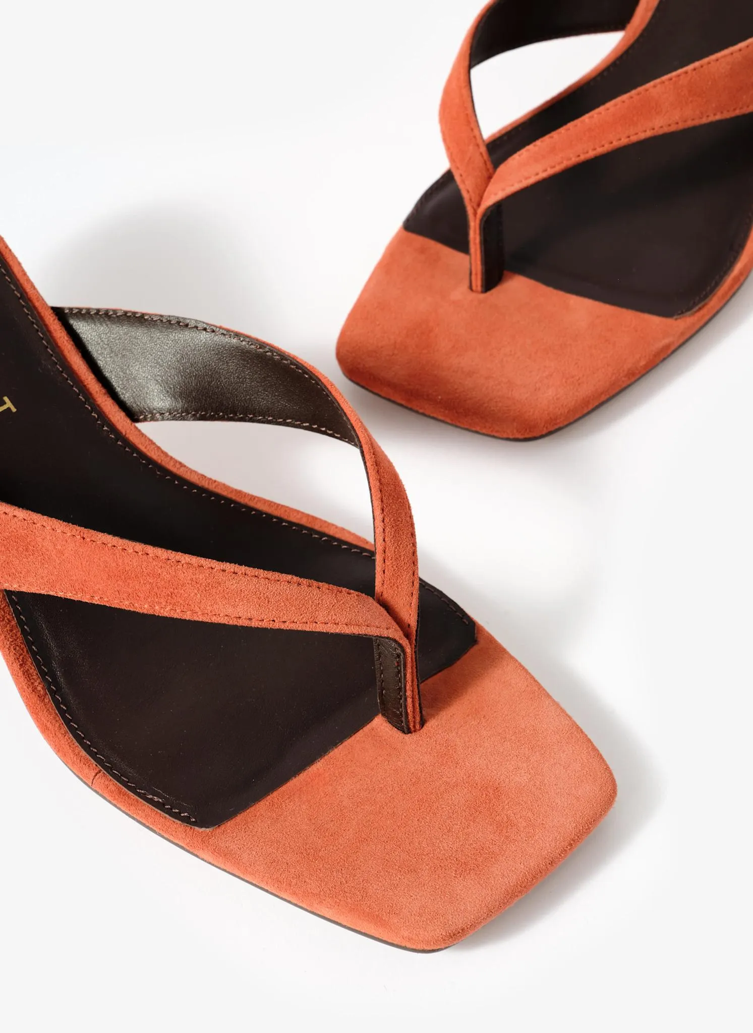 Betty Orange Suede Flip Flop Heels sold by Mint Velvet product image thumbnail 3