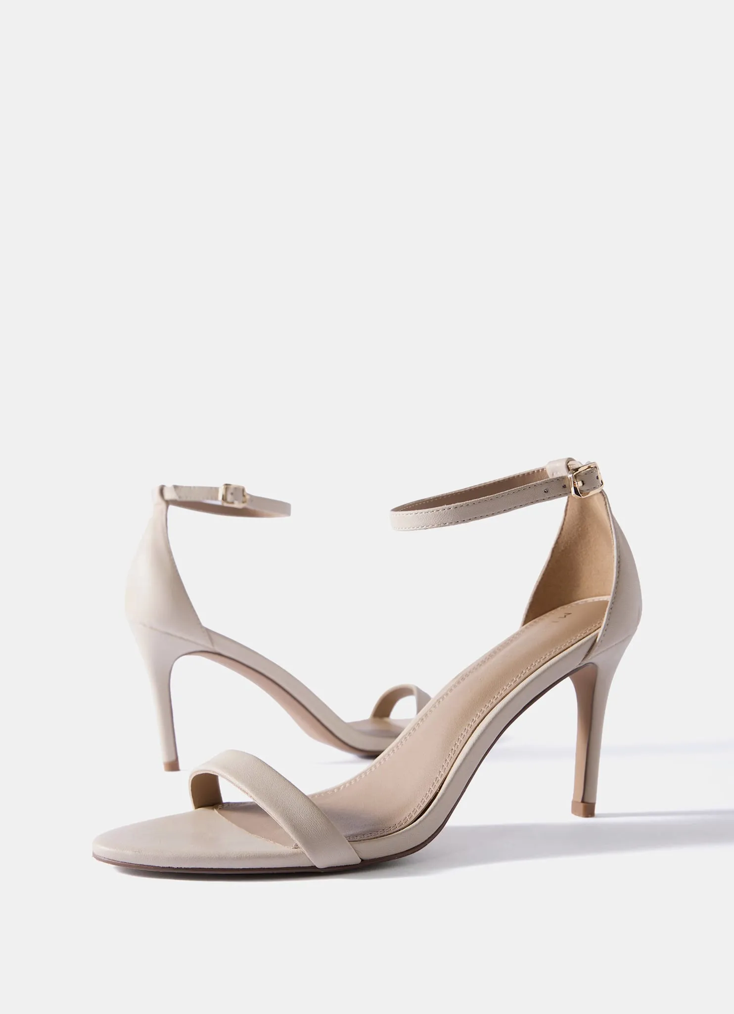 Skye Cream Leather Strappy High Heels sold by Mint Velvet product image thumbnail 4