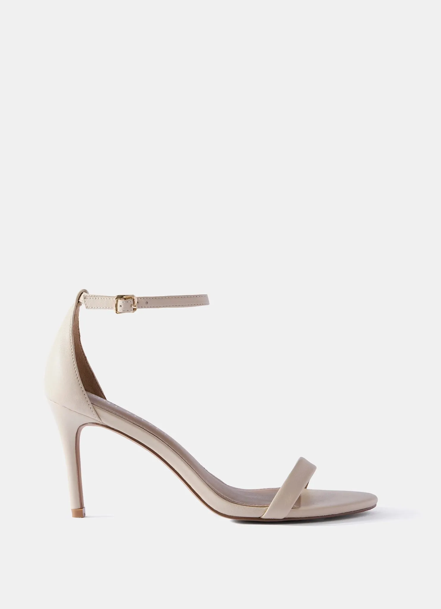 Skye Cream Leather Strappy High Heels sold by Mint Velvet