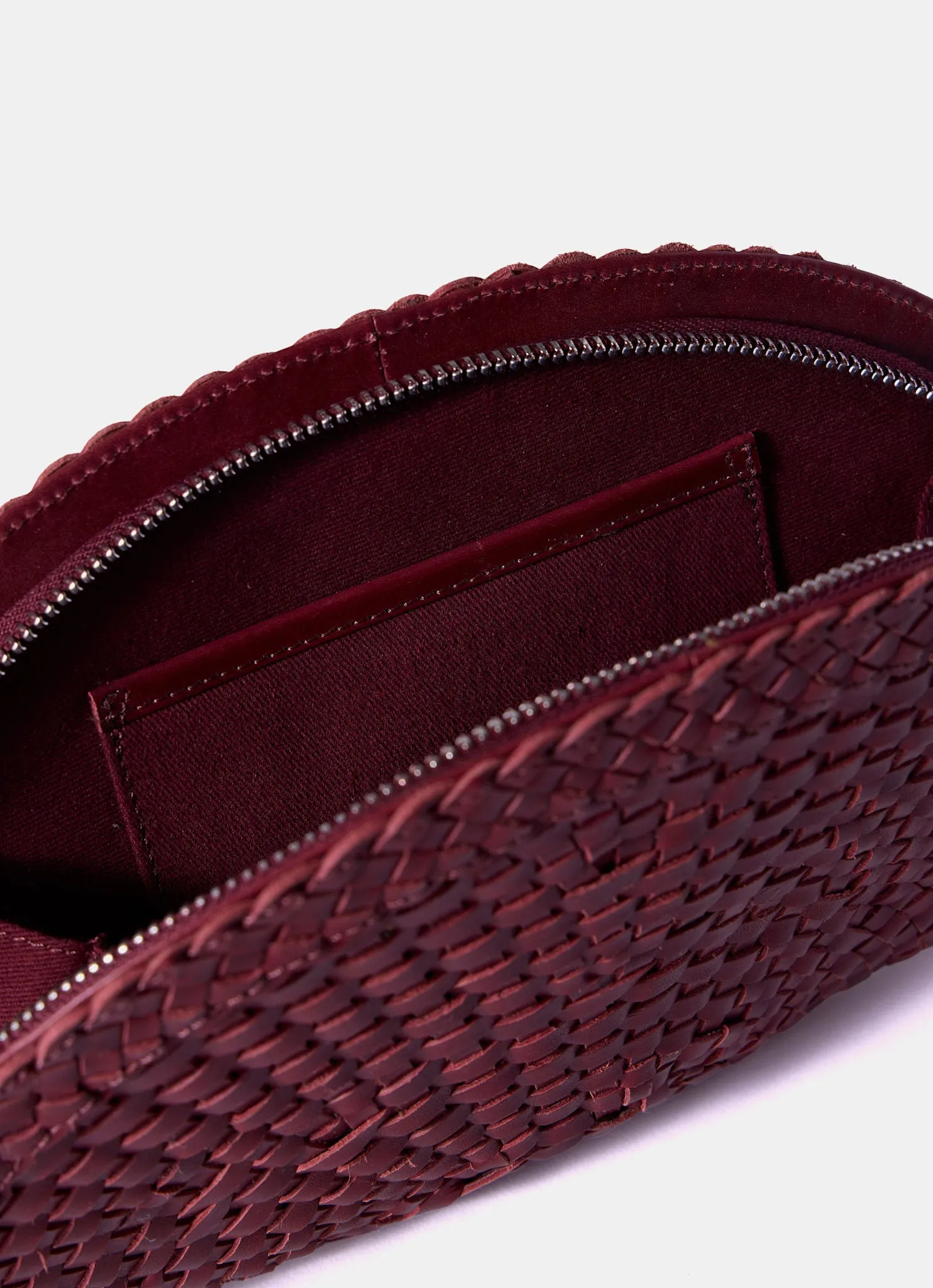 Bea Red Leather Woven Clutch sold by Mint Velvet product image thumbnail 5
