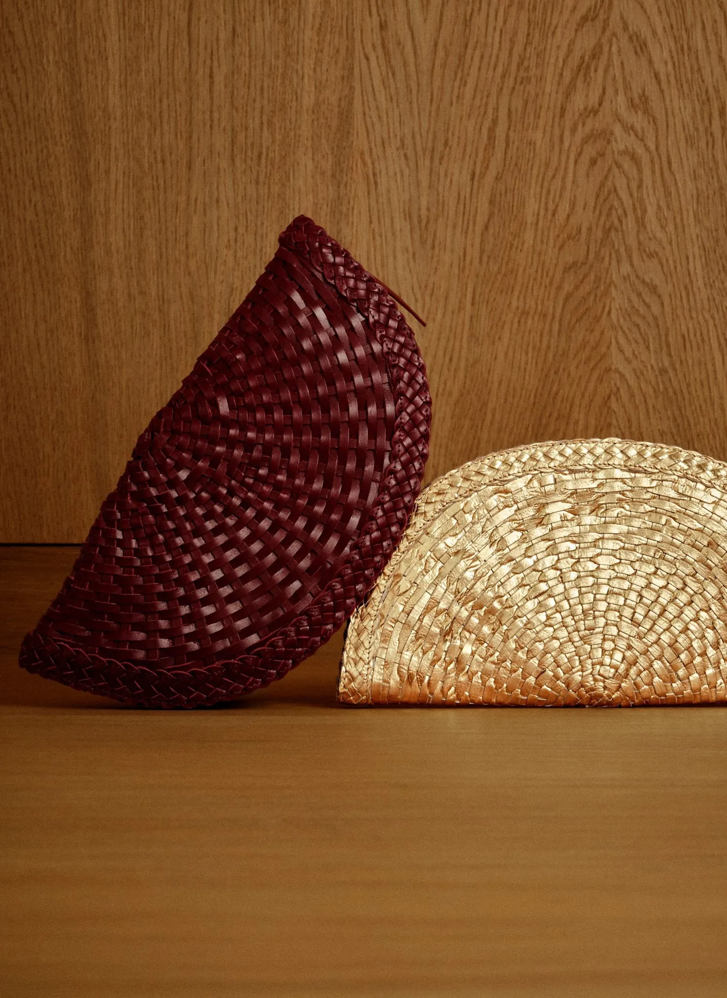 Bea Red Leather Woven Clutch sold by Mint Velvet product image thumbnail 3