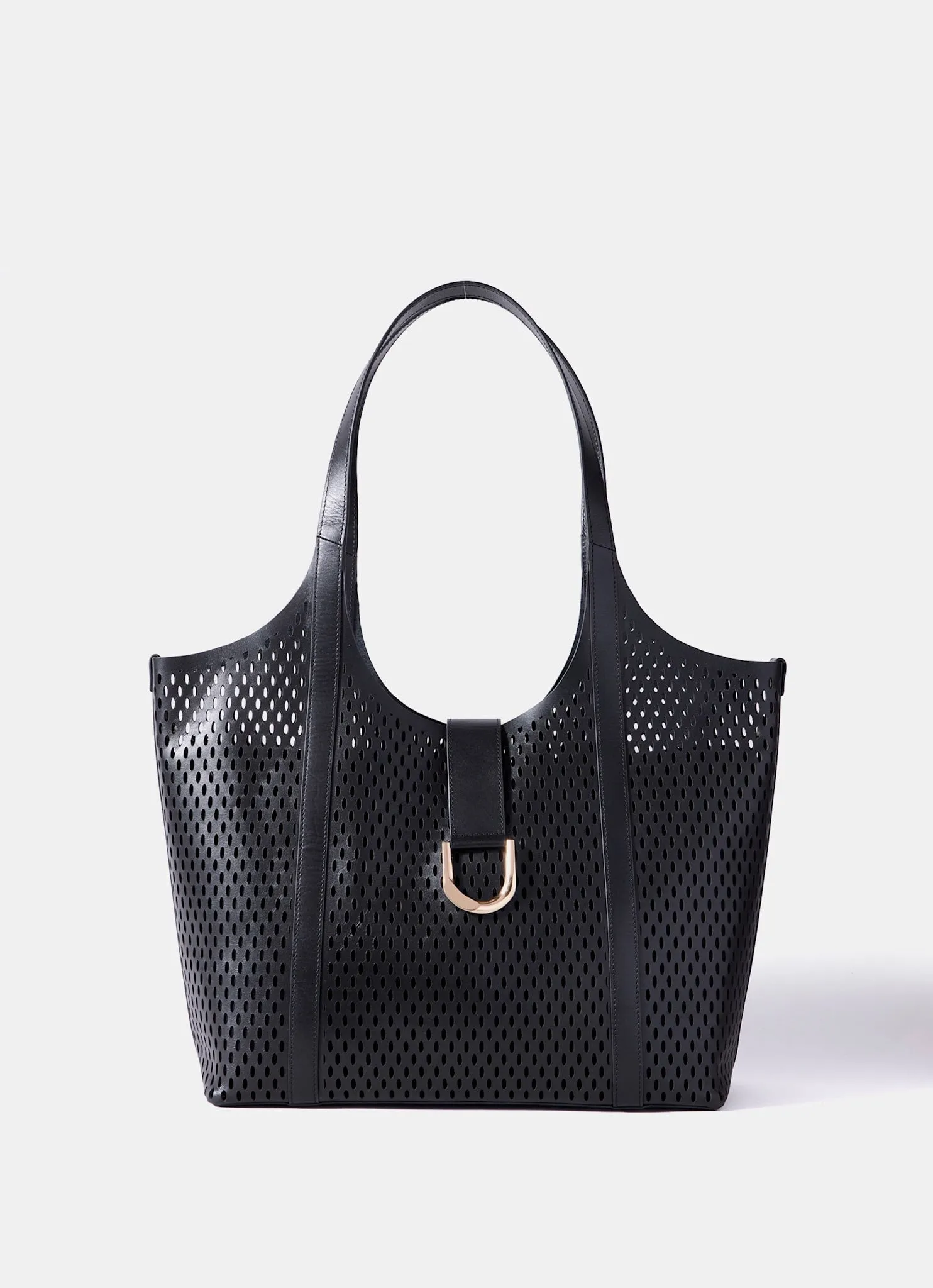 Harlow Black Leather Tote Bag sold by Mint Velvet product image thumbnail 2