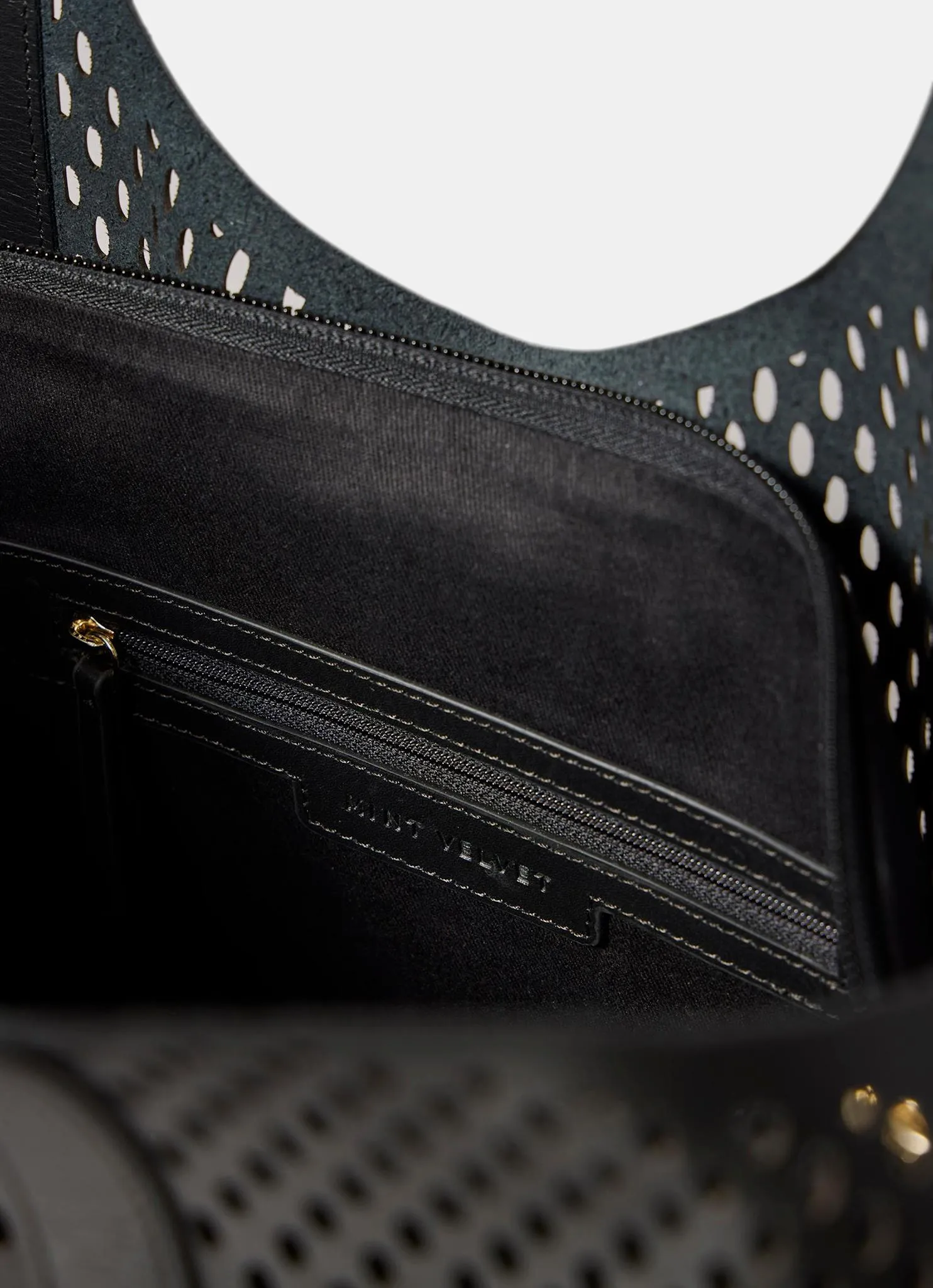 Harlow Black Leather Tote Bag sold by Mint Velvet product image thumbnail 5