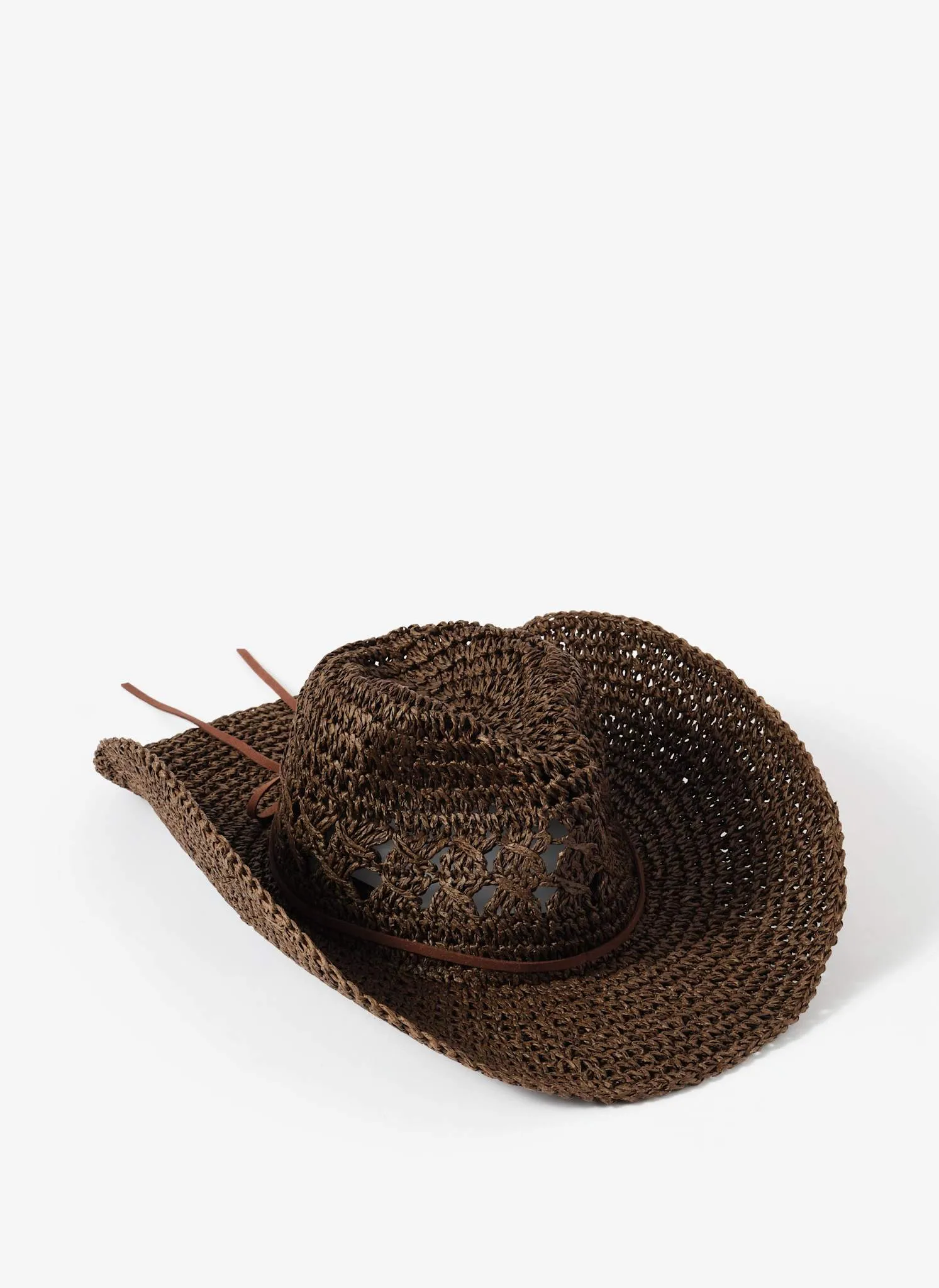 Brown Woven Cowboy Hat sold by Mint Velvet product image thumbnail 2