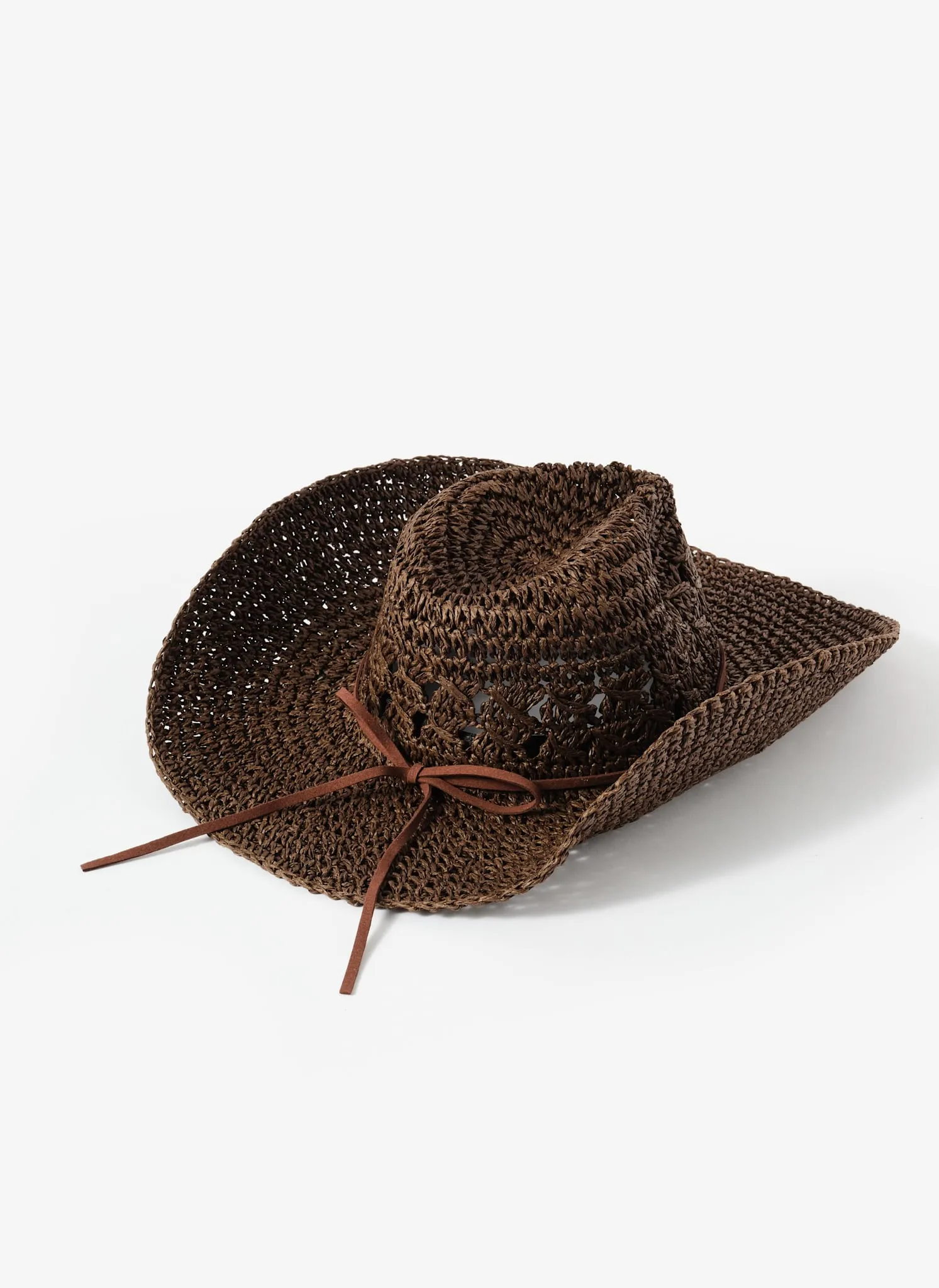 Brown Woven Cowboy Hat sold by Mint Velvet product image thumbnail 3