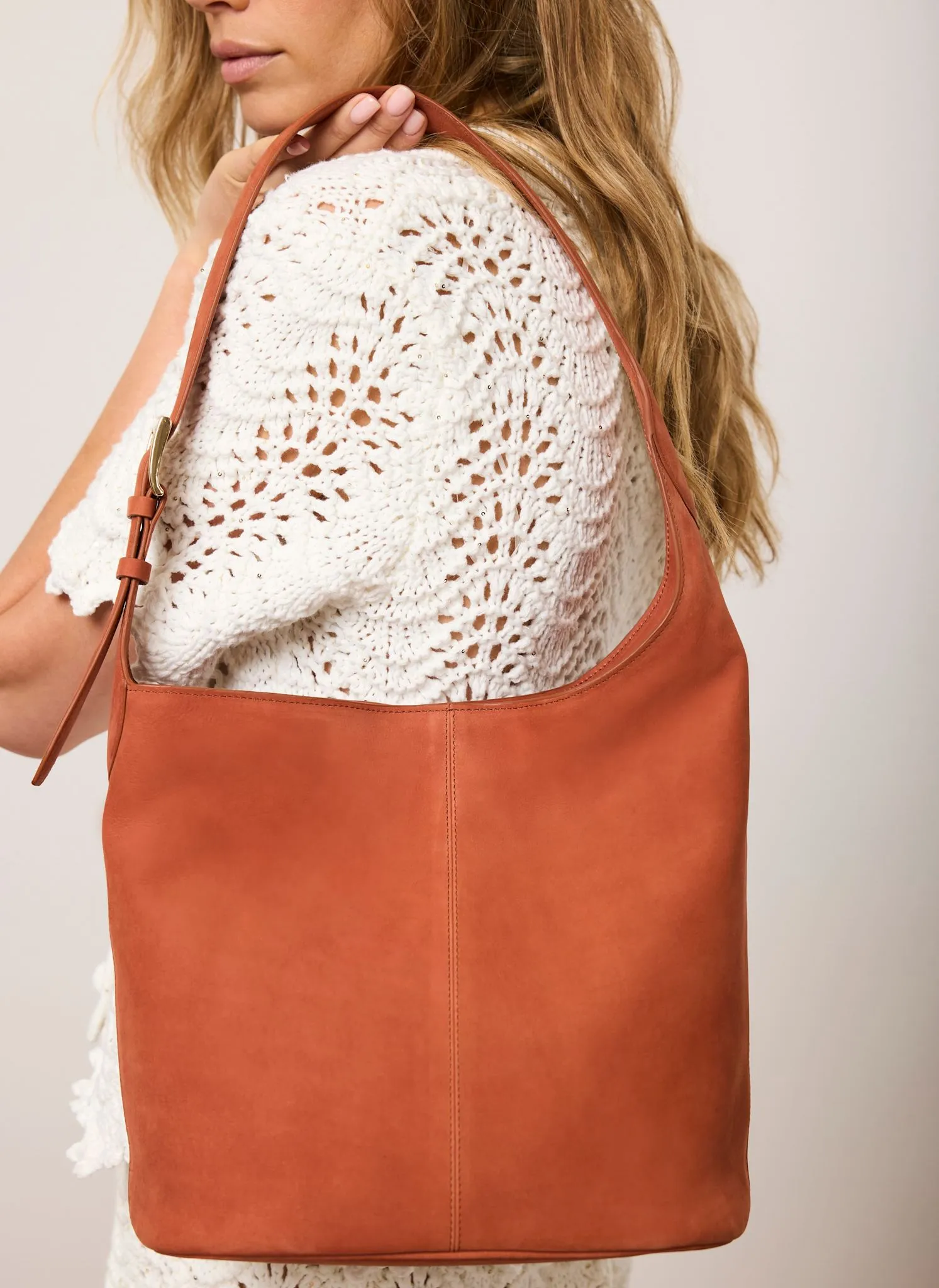 Alexa Orange Suede Bucket Bag sold by Mint Velvet product image thumbnail 2