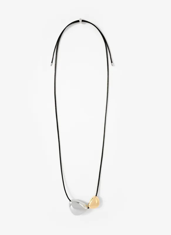 Mixed Metal Rope Pendant Necklace sold by Mint Velvet