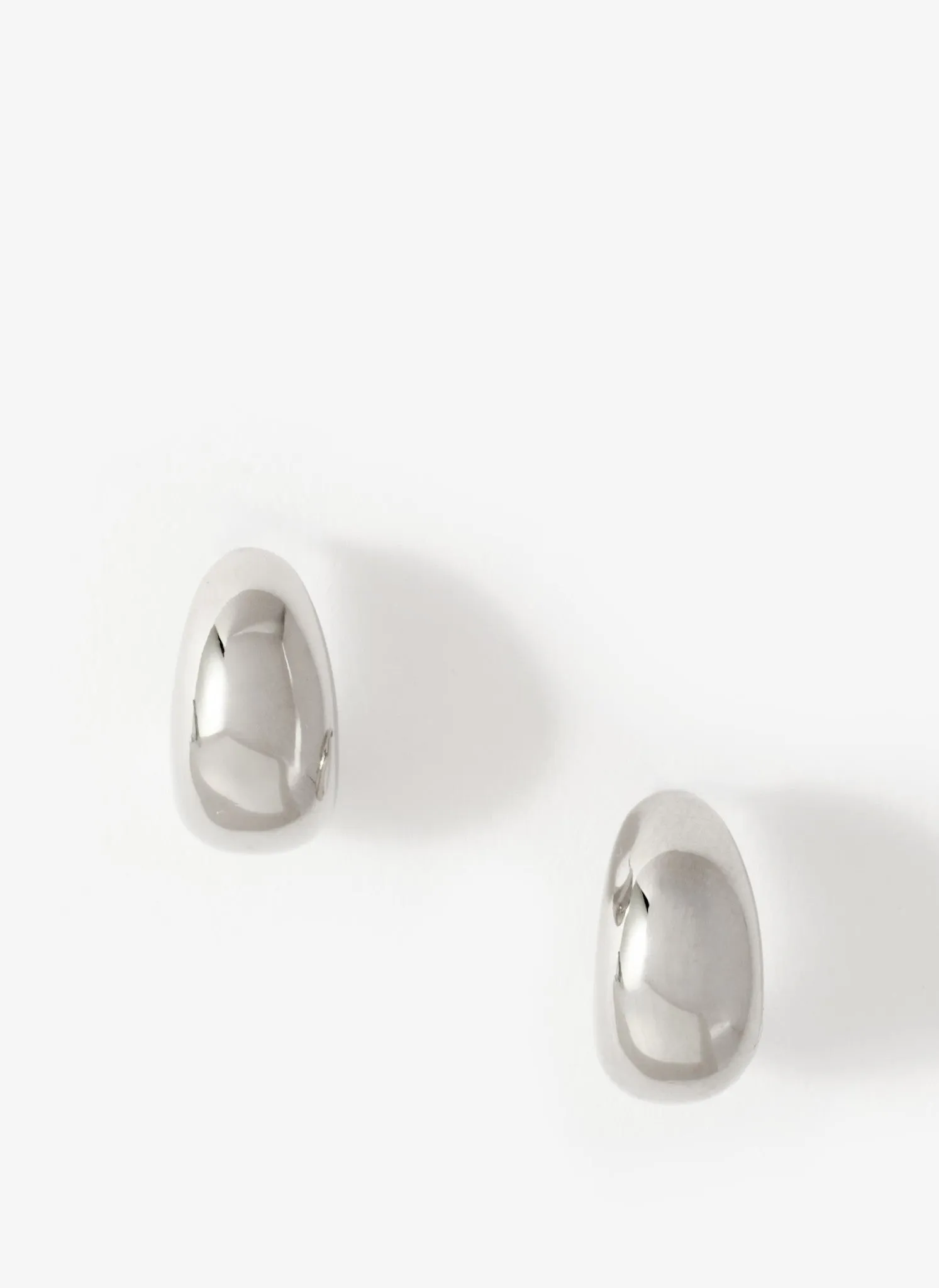 Silver Tone Mini Curve Earrings sold by Mint Velvet