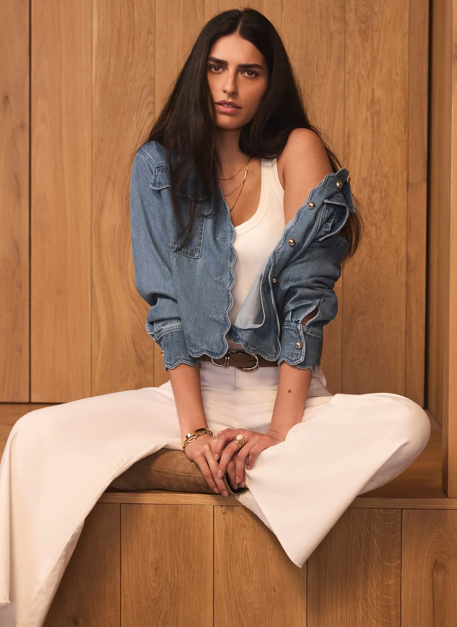 Cream Ankle Wide Leg Jeans sold by Mint Velvet product image thumbnail 2