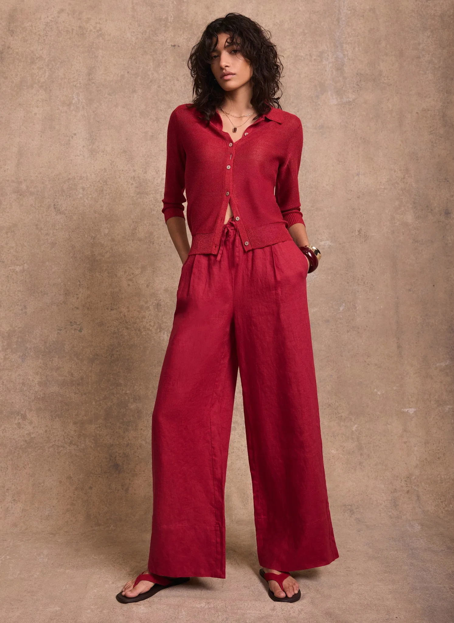 Red Metallic Knit Top sold by Mint Velvet product image thumbnail 4