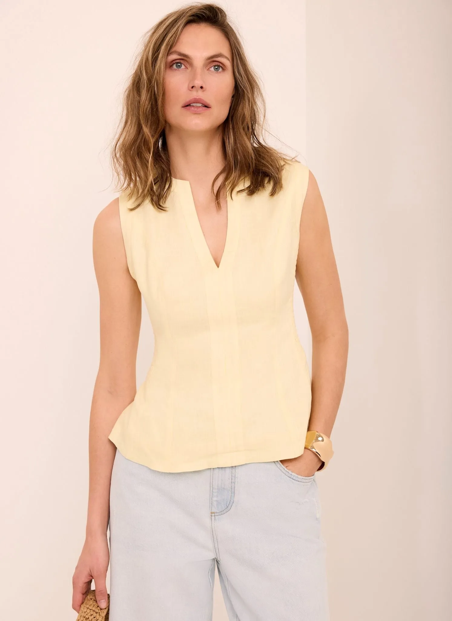 Light Indigo Ankle Wide Jeans sold by Mint Velvet product image thumbnail 3