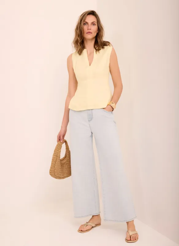 Light Indigo Ankle Wide Jeans sold by Mint Velvet