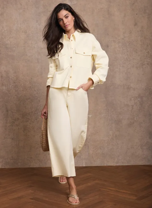 Yellow Ankle Wide Leg Jeans sold by Mint Velvet