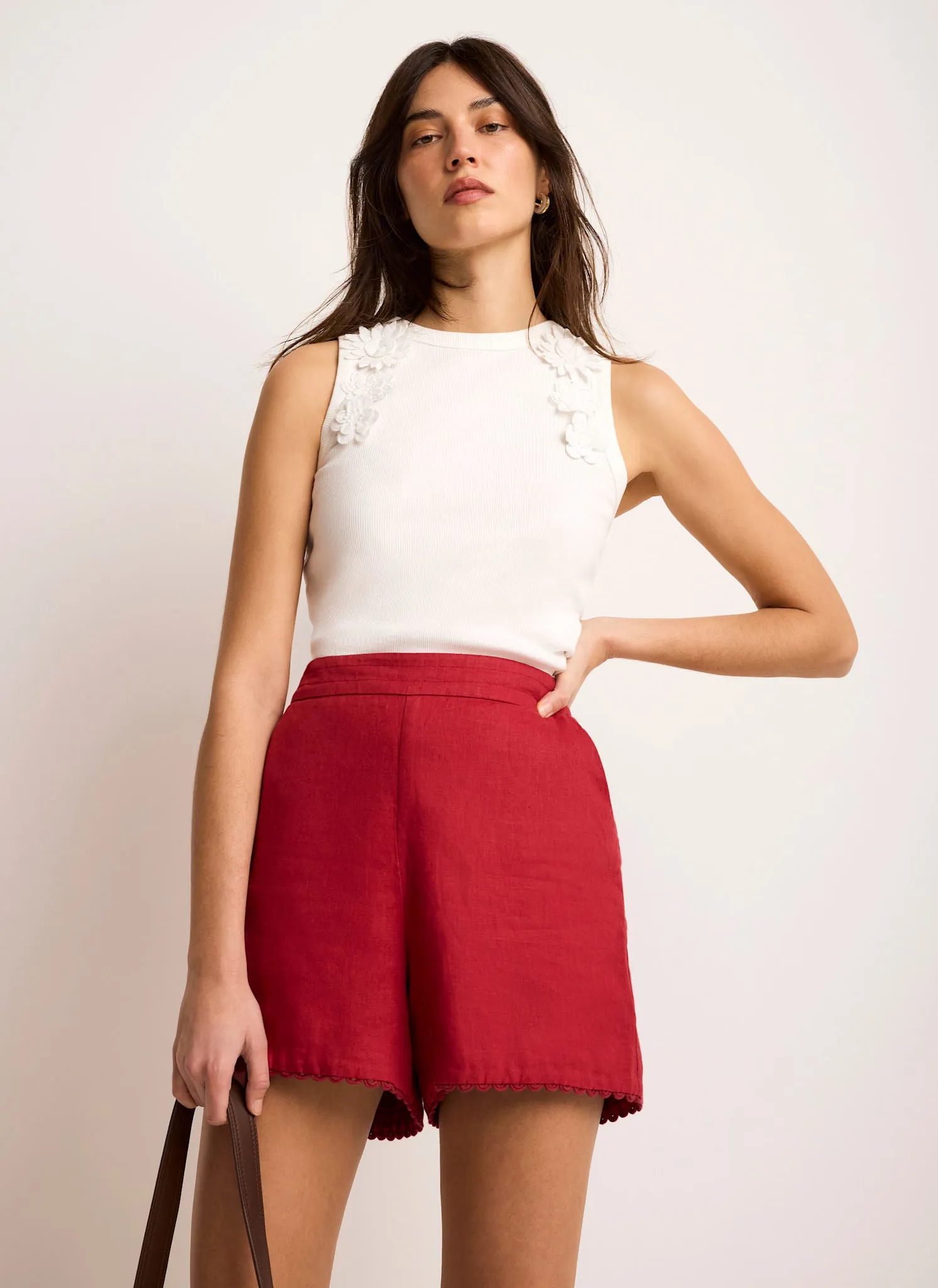 Cream Floral Applique Vest Top sold by Mint Velvet product image thumbnail 5