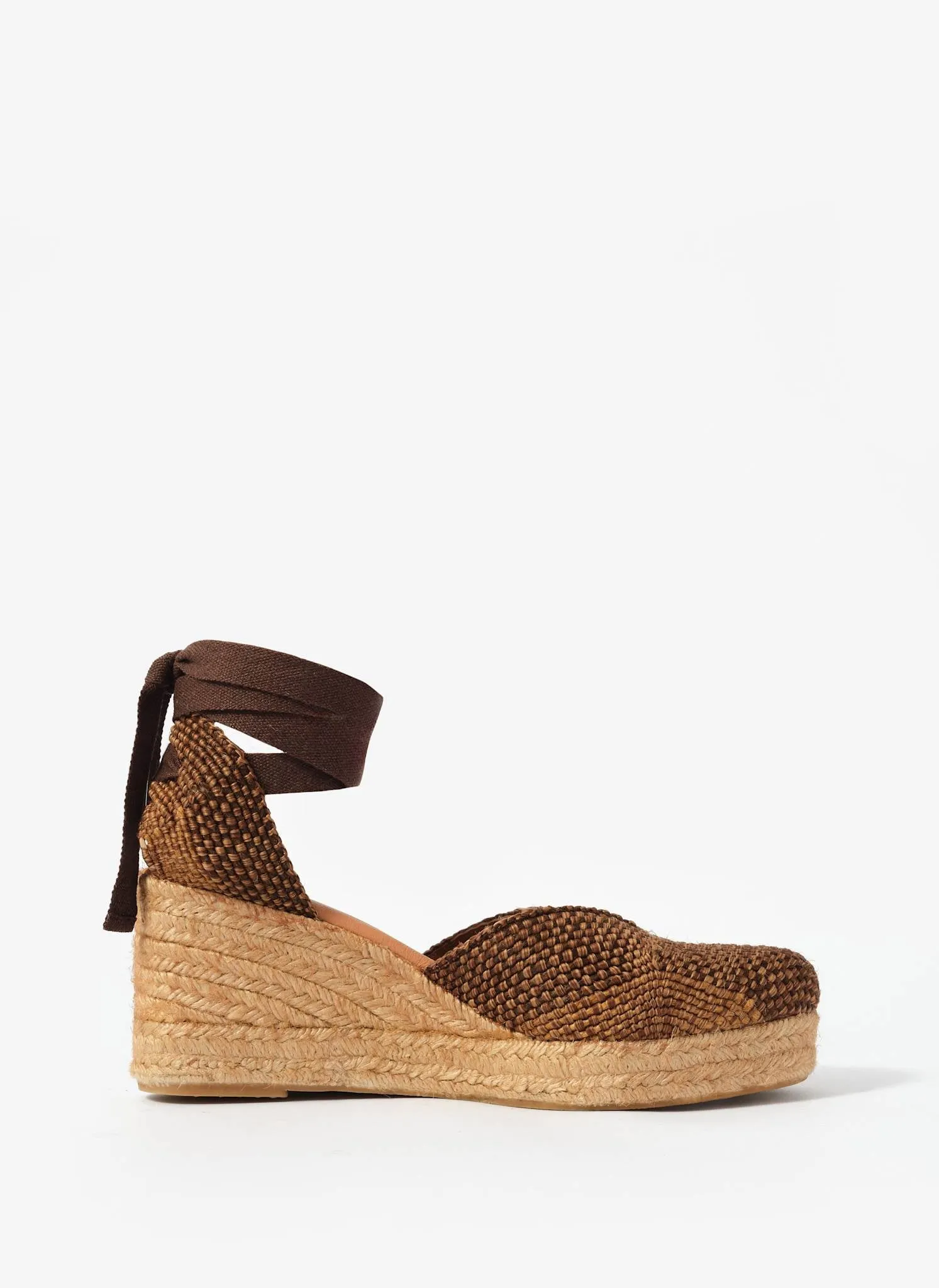 Amelia Brown Woven Espadrille Wedges sold by Mint Velvet product image thumbnail 2