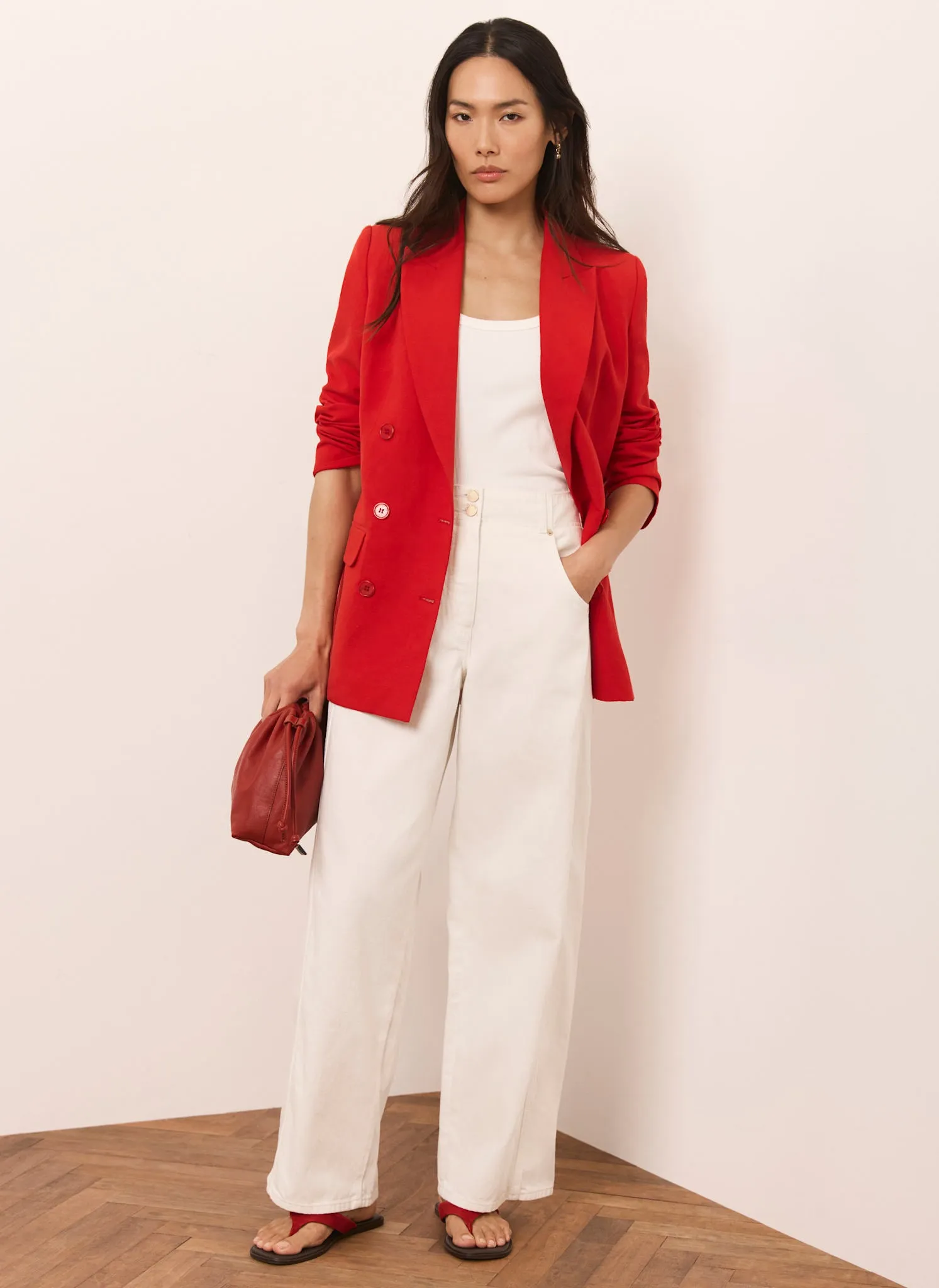 Red Double Breasted Blazer sold by Mint Velvet product image thumbnail 4