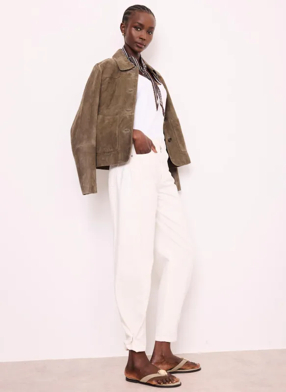 White Balloon Popper Jeans made by Mint Velvet