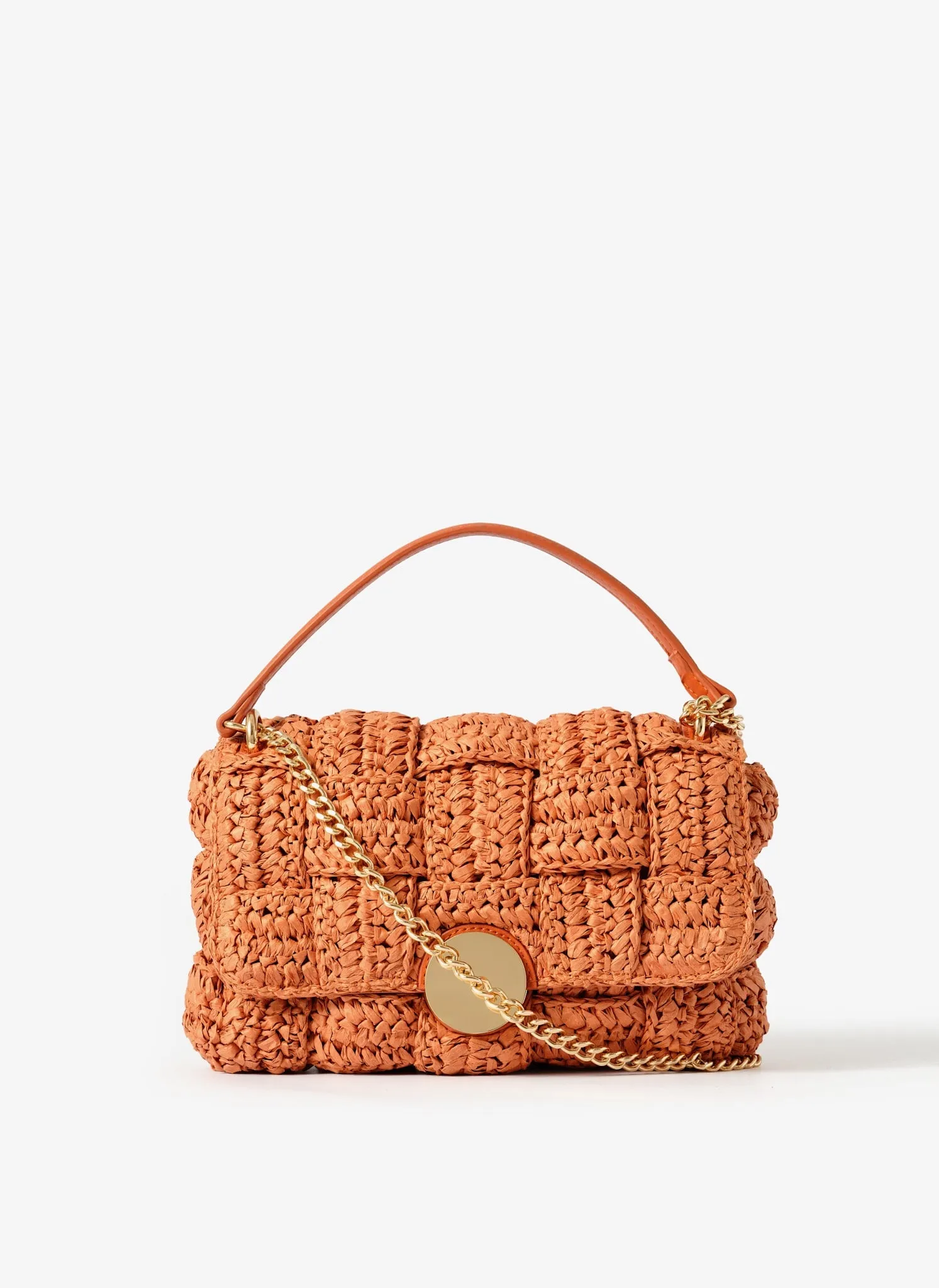 Pia Orange Woven Crossbody Bag sold by Mint Velvet product image thumbnail 4
