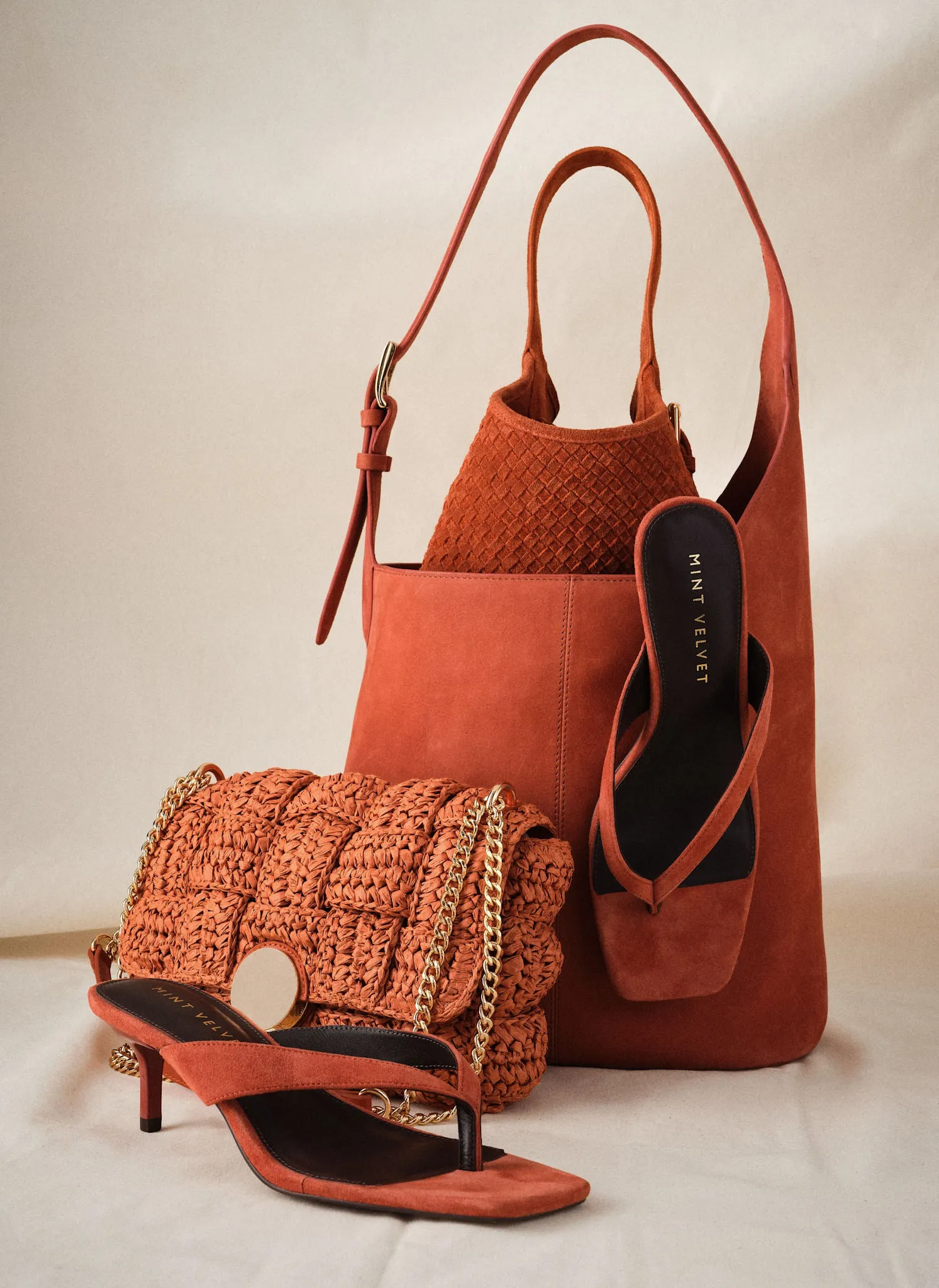 Pia Orange Woven Crossbody Bag sold by Mint Velvet product image thumbnail 3