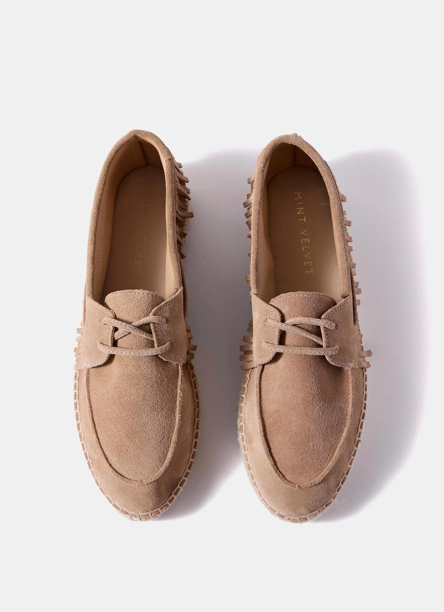 Shani Neutral Suede Espadrille Shoes sold by Mint Velvet product image thumbnail 5