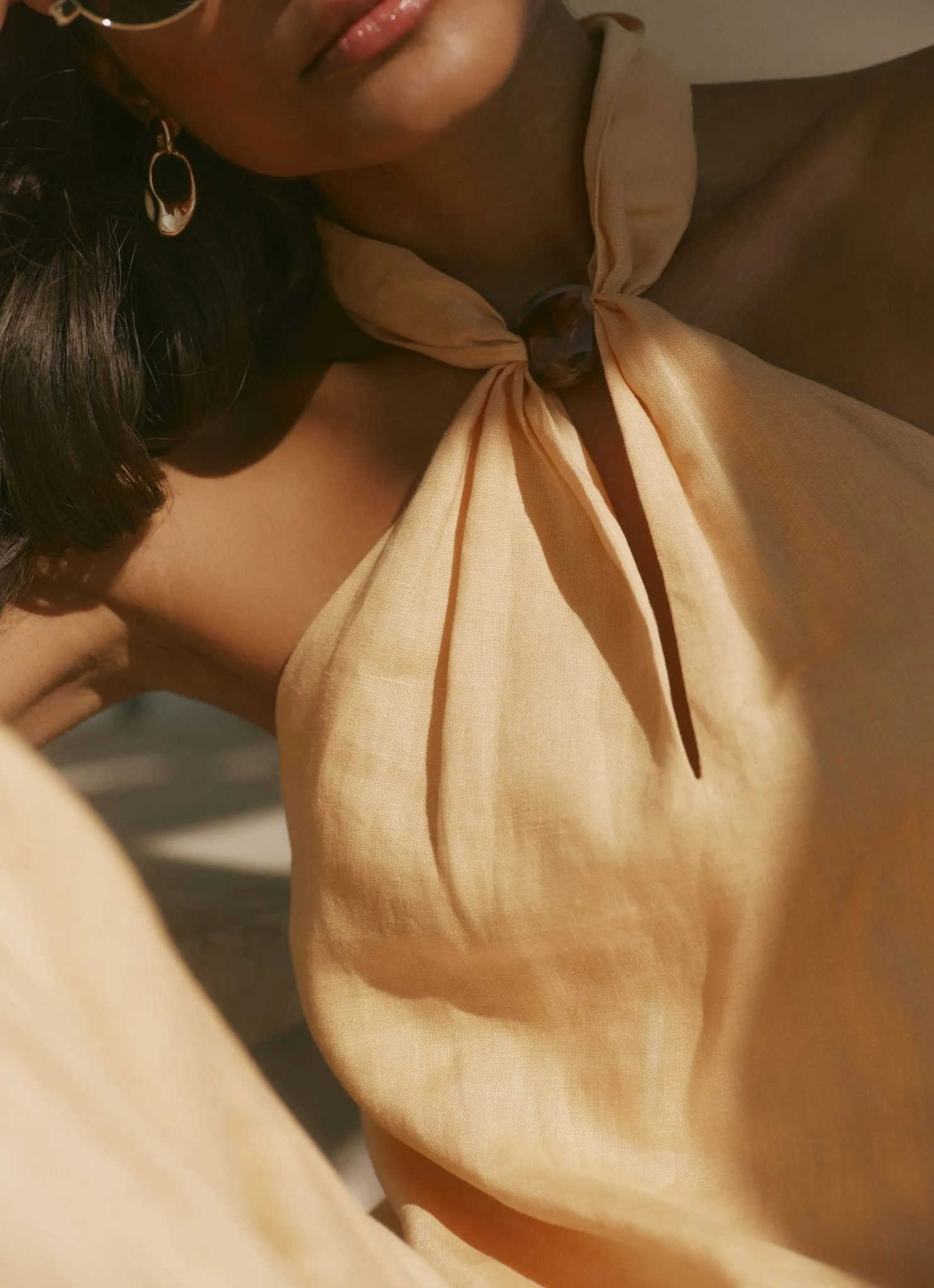 Yellow Linen Halter Top sold by Mint Velvet product image thumbnail 4