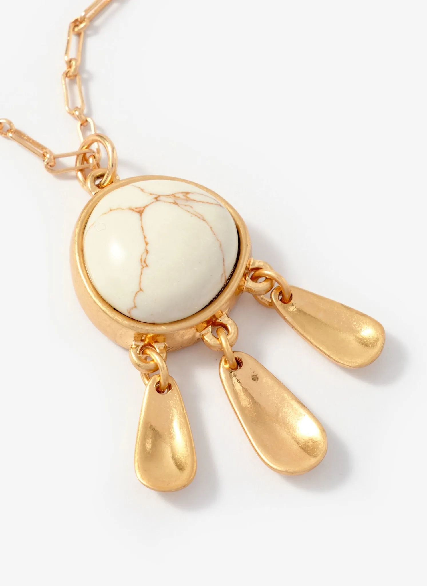 Gold Tone Drop Pendant Necklace sold by Mint Velvet product image thumbnail 4