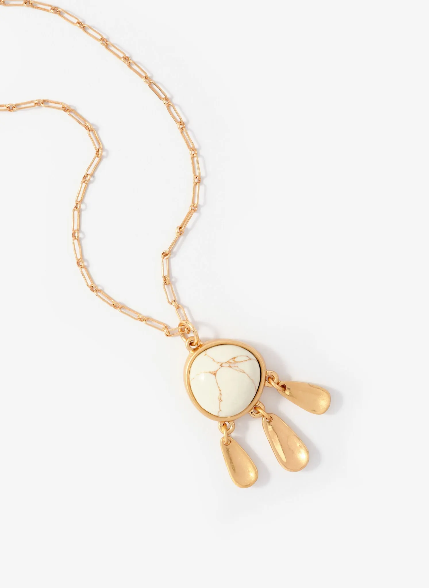 Gold Tone Drop Pendant Necklace sold by Mint Velvet product image thumbnail 3
