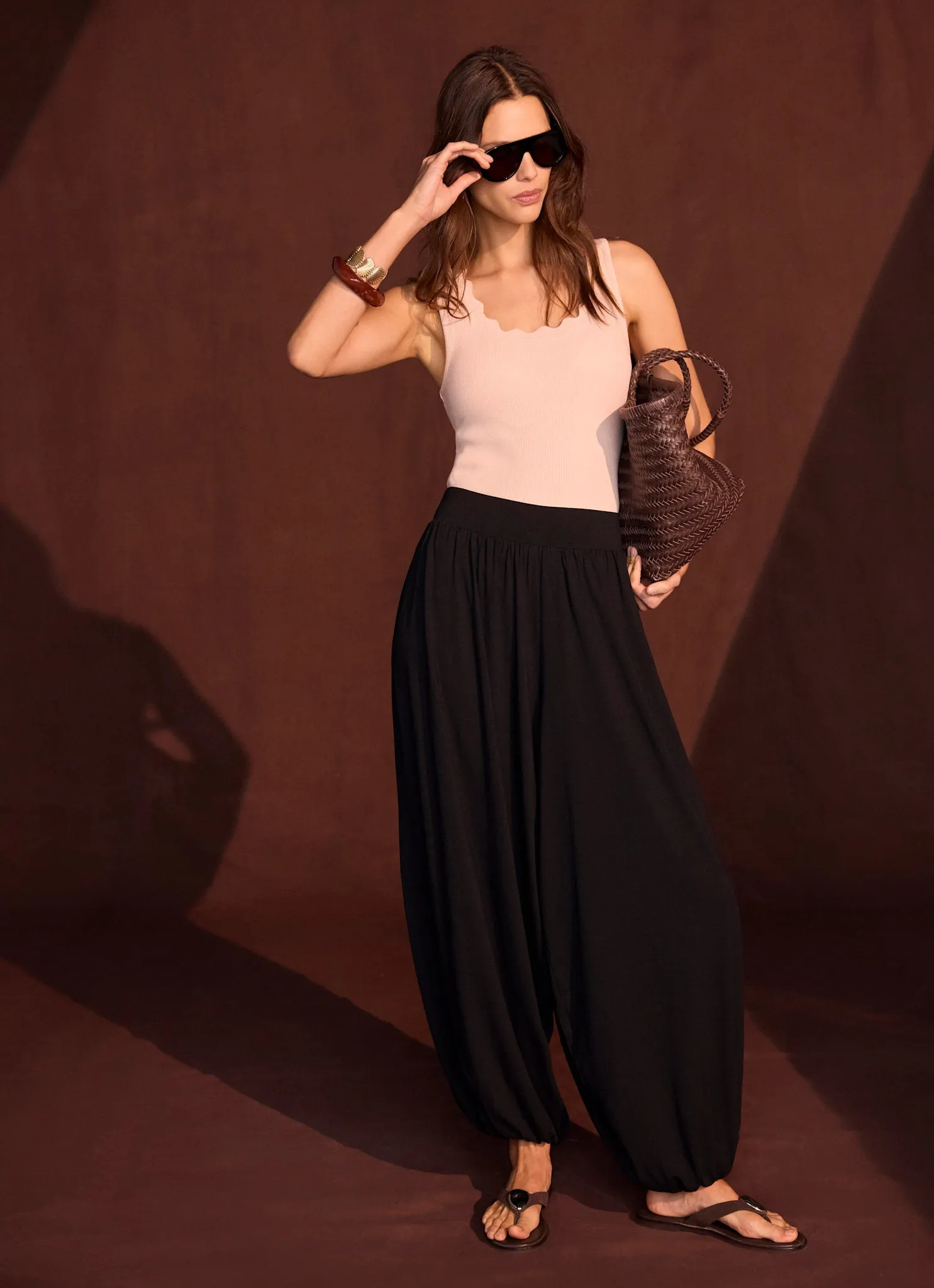 Pink Scallop Trim Vest Top sold by Mint Velvet product image thumbnail 5