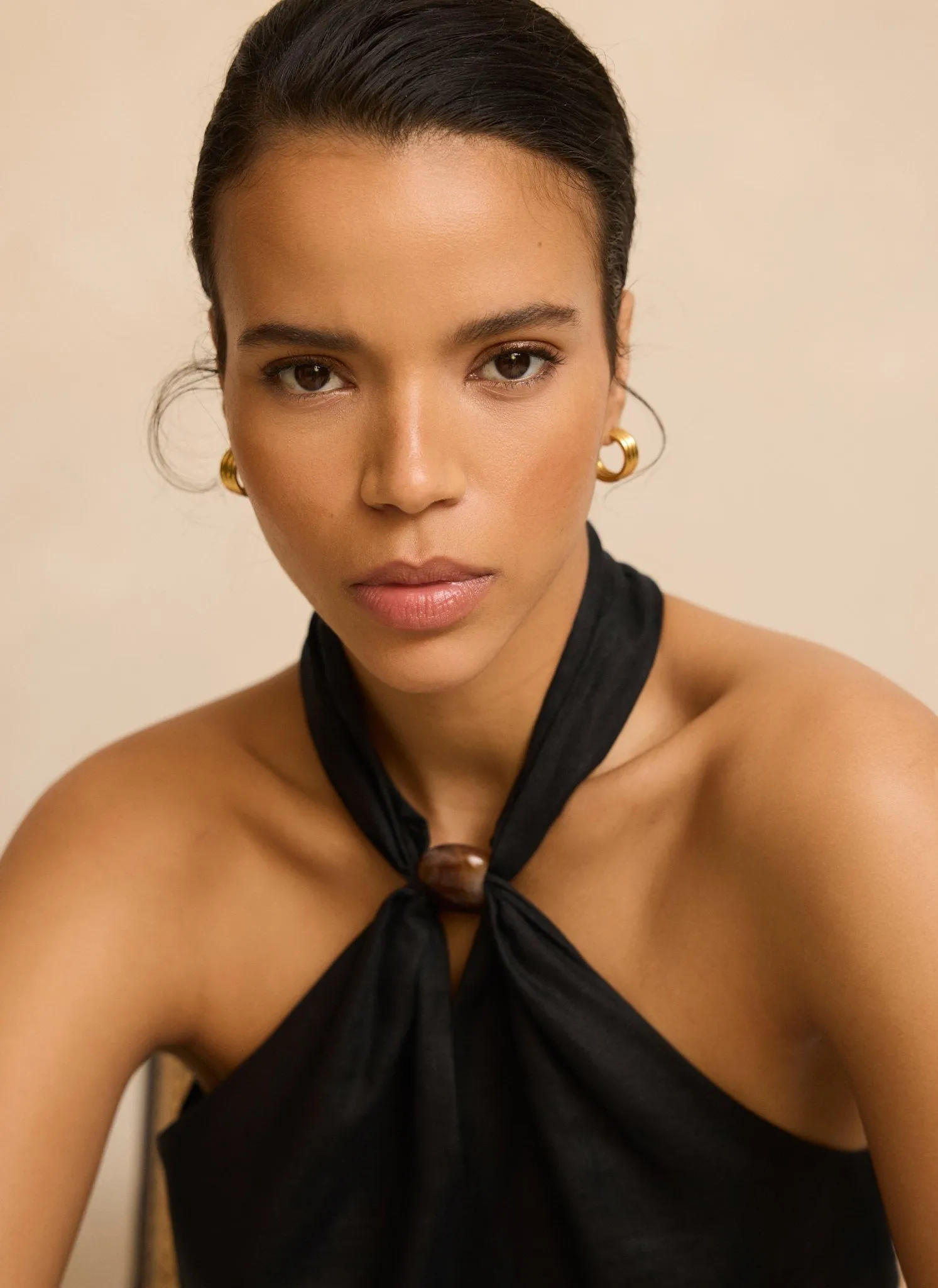 Black Linen Halter Top sold by Mint Velvet product image thumbnail 4