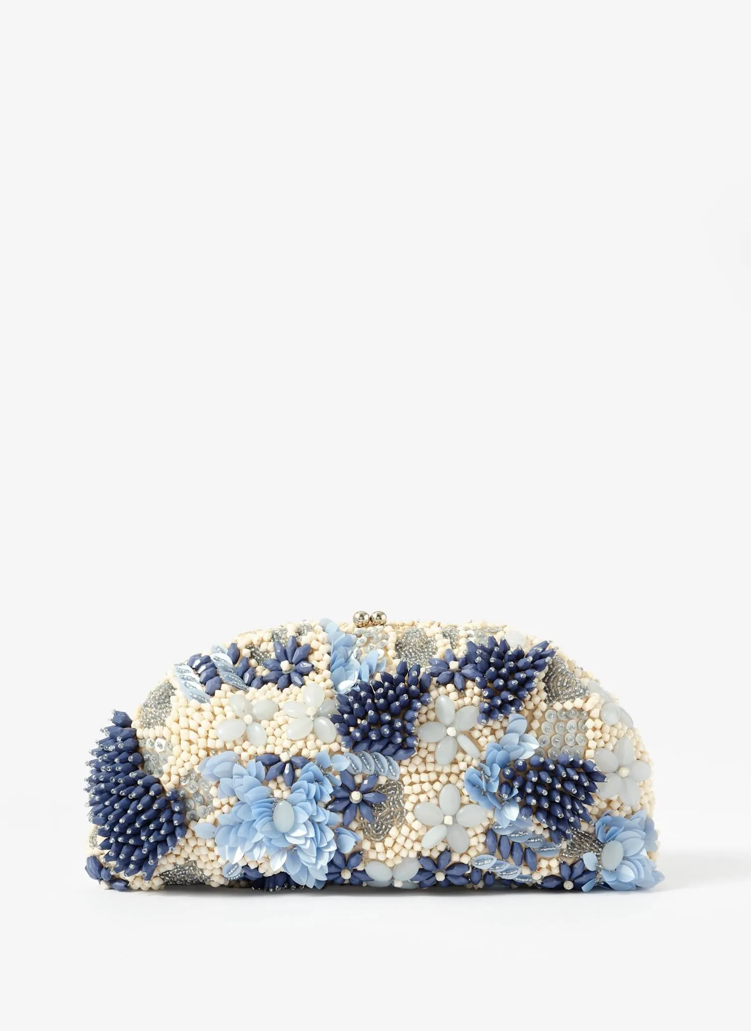Ari Blue Beaded Clutch Bag sold by Mint Velvet product image thumbnail 2