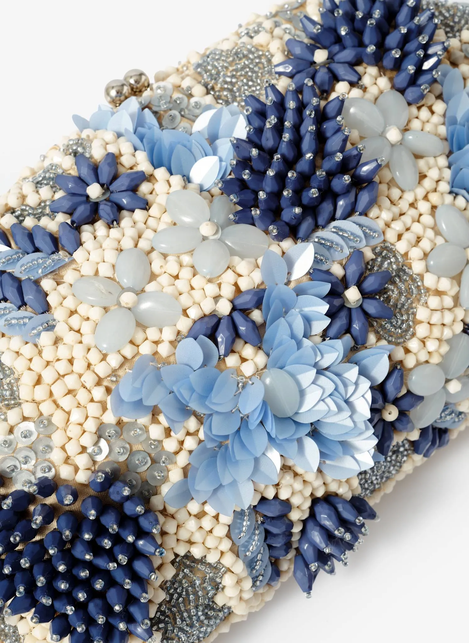 Ari Blue Beaded Clutch Bag sold by Mint Velvet product image thumbnail 4