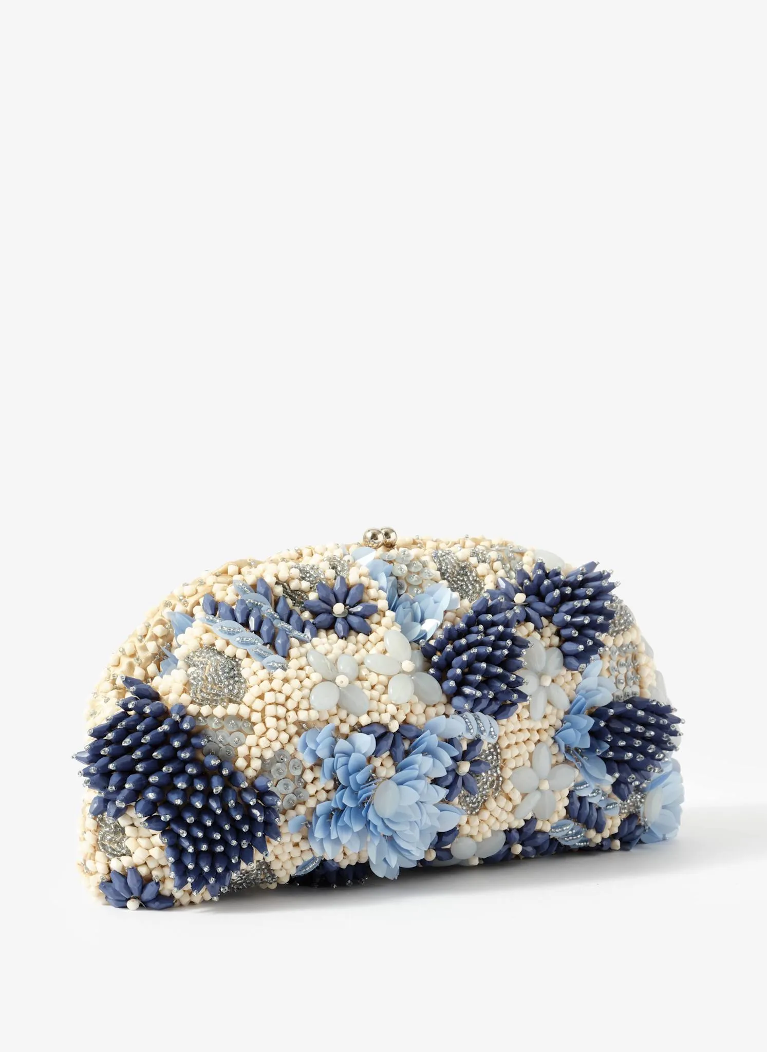 Ari Blue Beaded Clutch Bag sold by Mint Velvet product image thumbnail 3